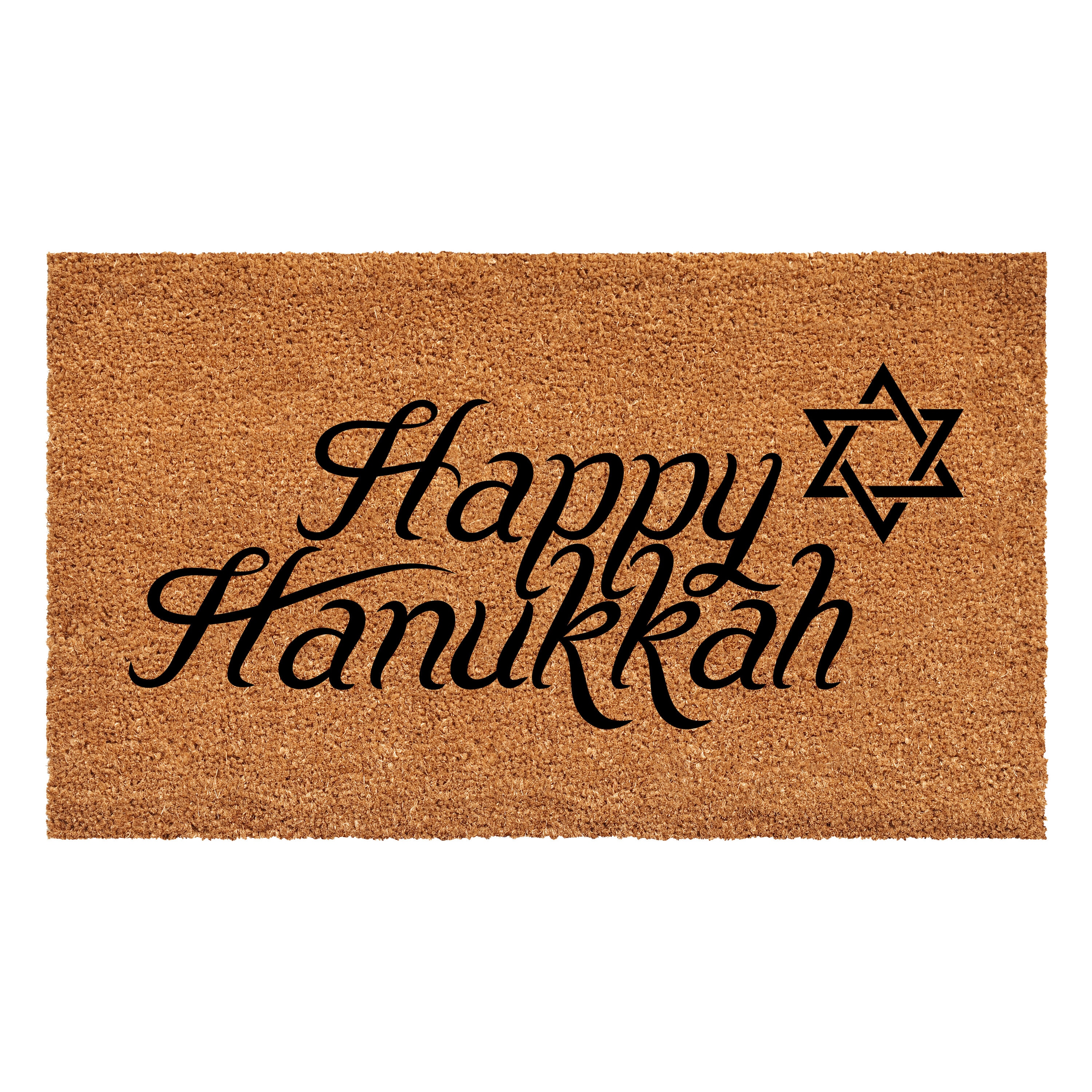 Callowaymills 108382436 2-ft x 3-ft Natural, Black Coir/Vinyl Rectangular Indoor or outdoor Decorative Door mat