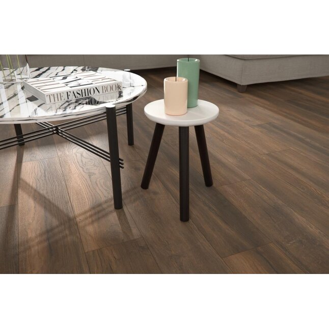 allen + roth Harbor Mill Oak Embossed Wood Plank Laminate Flooring Sample allen + roth Harbor Mill Oak Embossed Wood Plank Laminate Flooring Sample