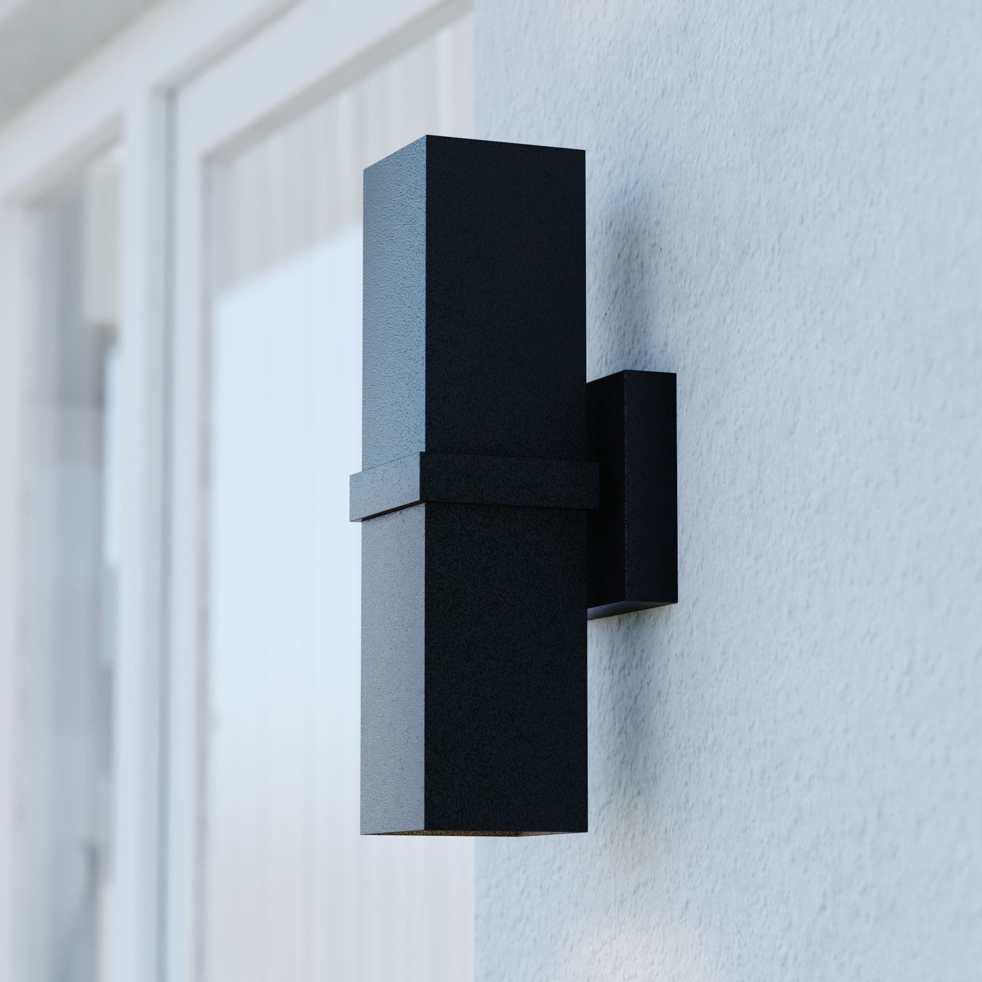 Cascadia T0661 Lavage 2 -Light 14-in H Matte Black Hardwired Outdoor Wall Light