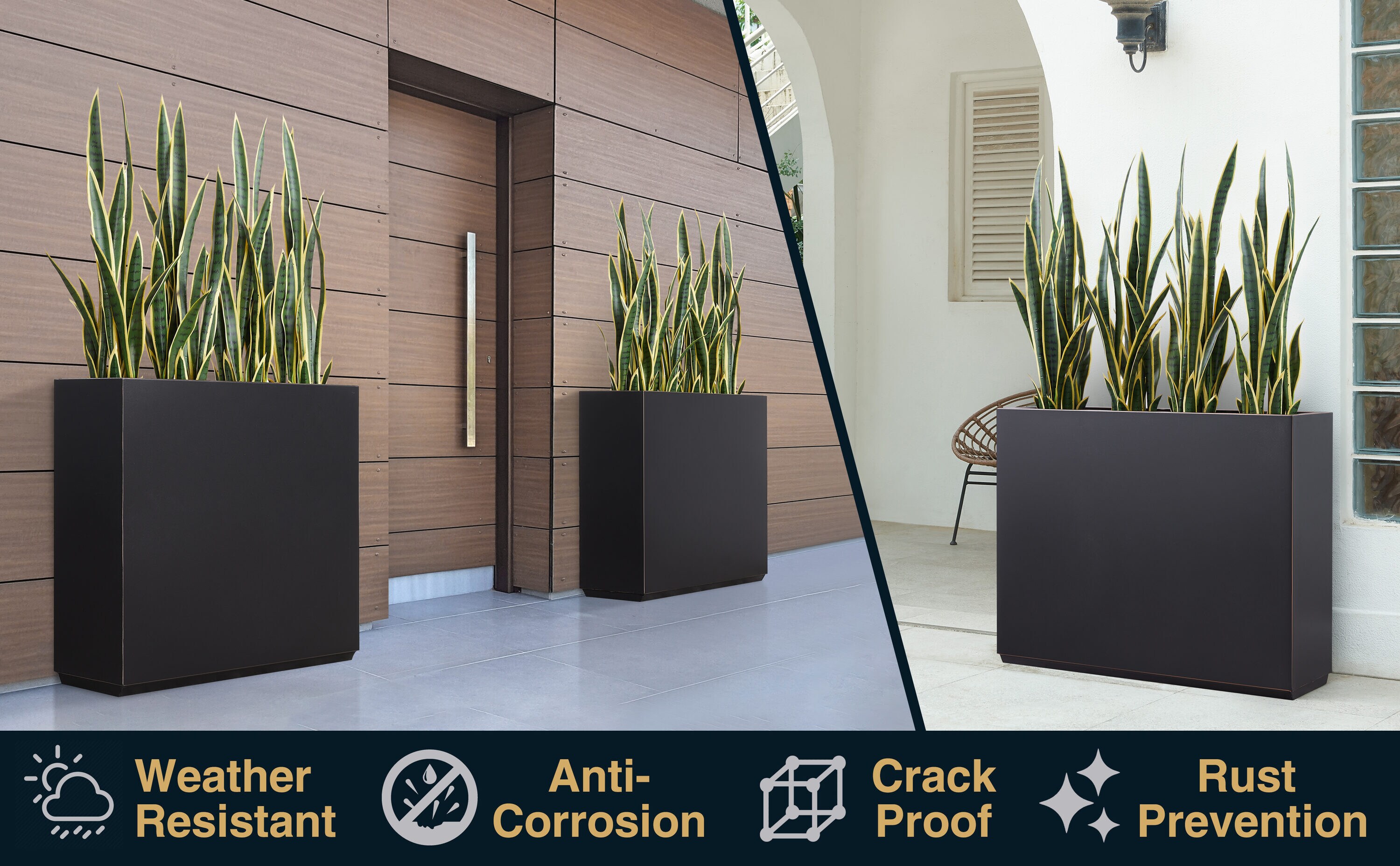 EDYO LIVING HCMP001-BLK Planter-Window-Box - View #7