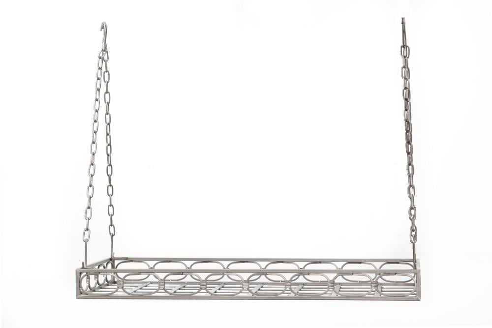 Old Dutch 105PW 17.75-in x 36-in Antique Pewter 16-Hook Pot Rack