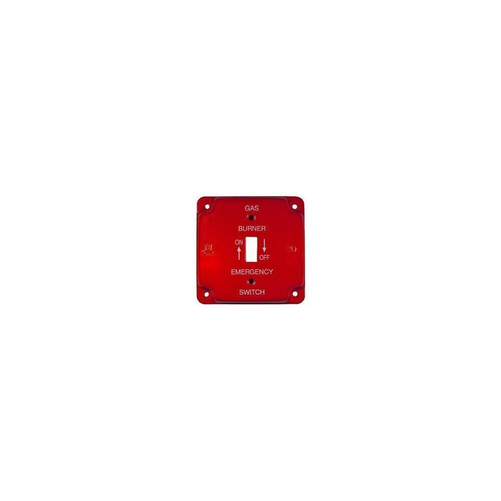 MORRIS MSPR2621 Morris Products 83497 Emergency Metal Switch Plates 4 In. Raised Gas