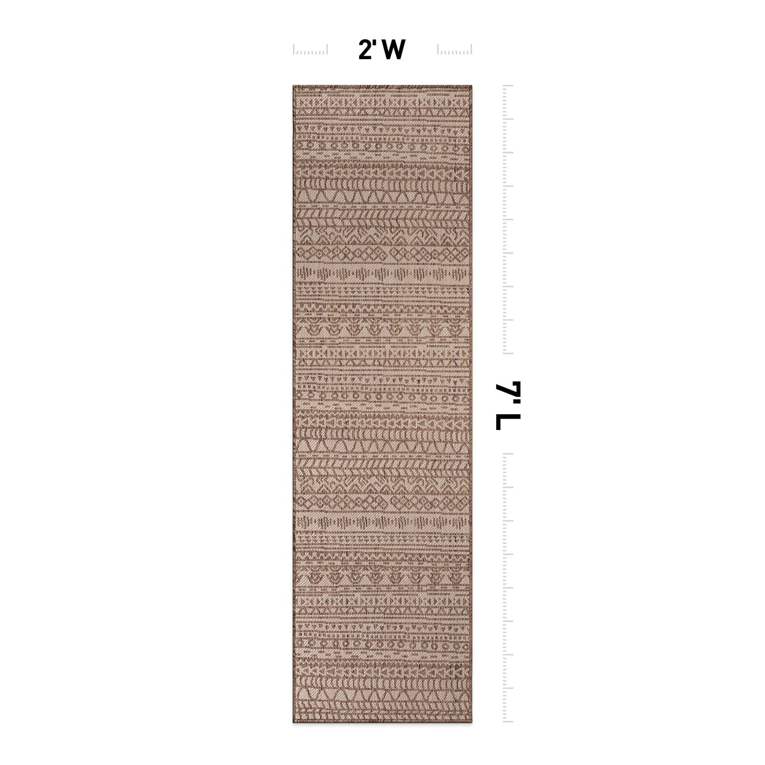 World Rug Gallery 122BROWN2X7 rugs - View #3