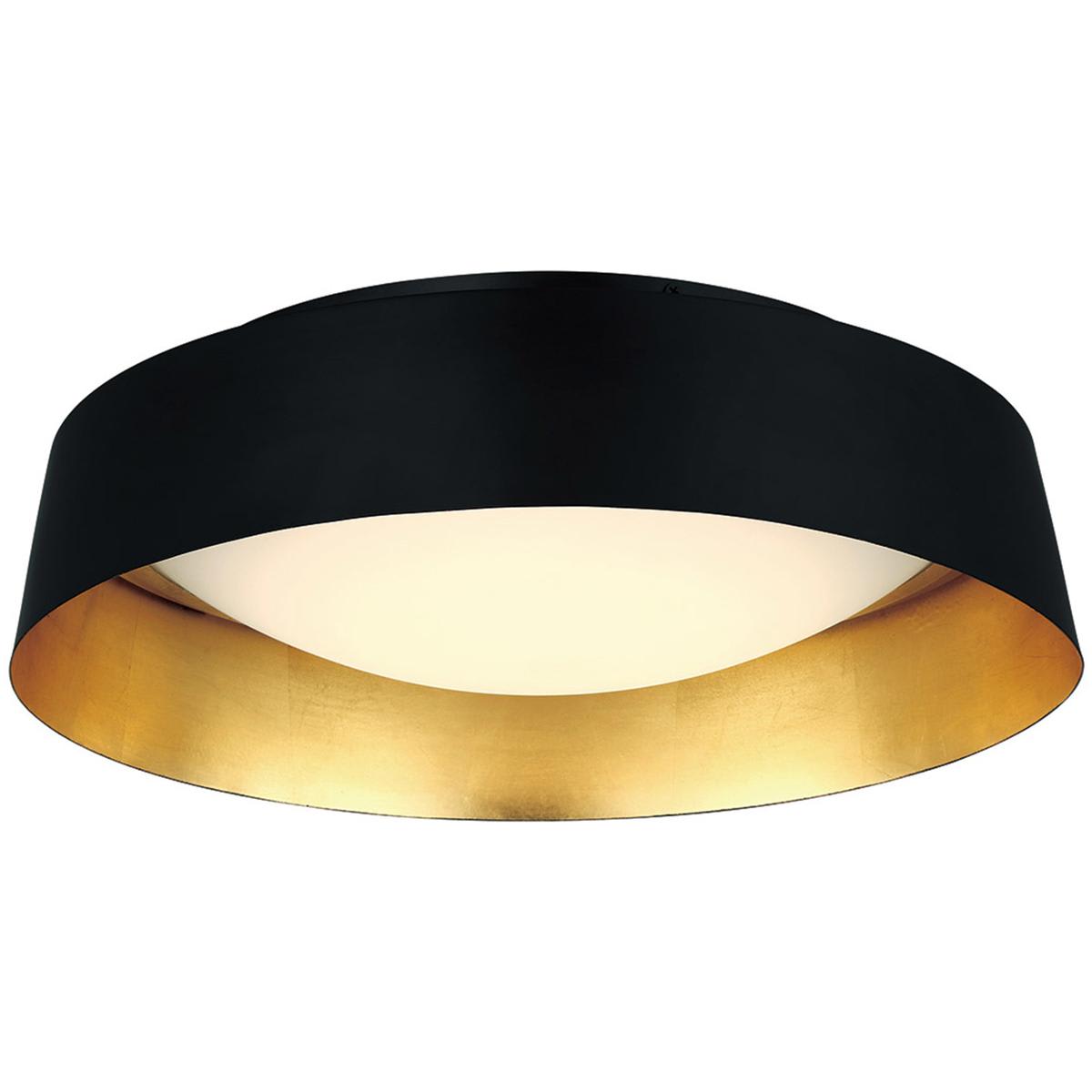 Modern Forms 1720322 FM-51318-GL Gilt Flush Mount Black Gold Leaf