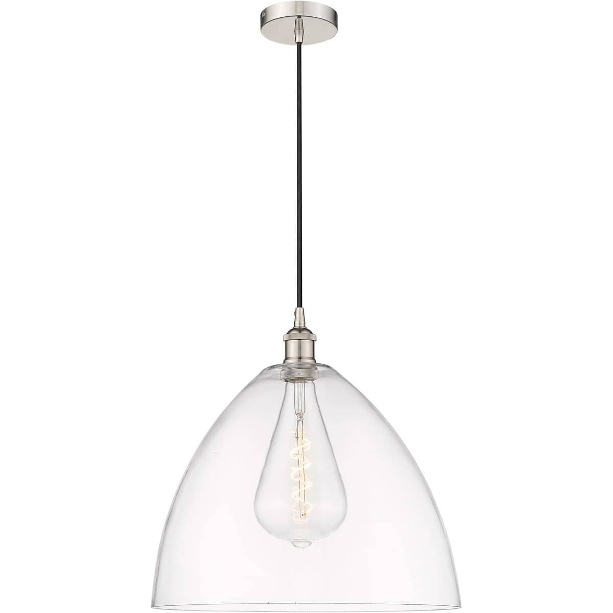 Innovations Lighting -  616-1P-PN-GBD-162 Edison Dome Pendant Polished Nickel