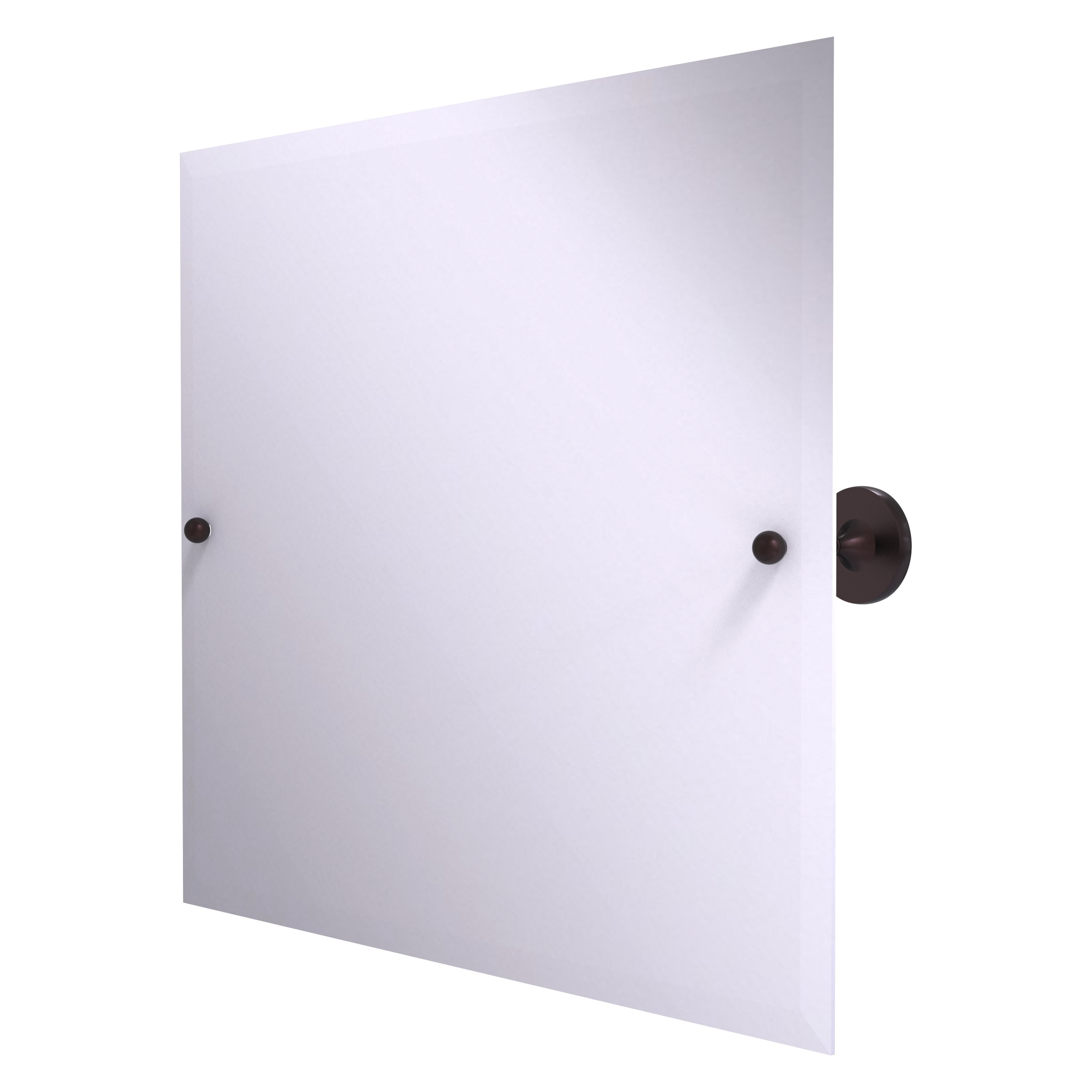 Allied Brass SL-93-ABZ Shadwell 22-Inches x 3.4-Inches Beveled Frameless Rectangle Tilting Bathroom Vanity Mirror ( Antique Bronze )