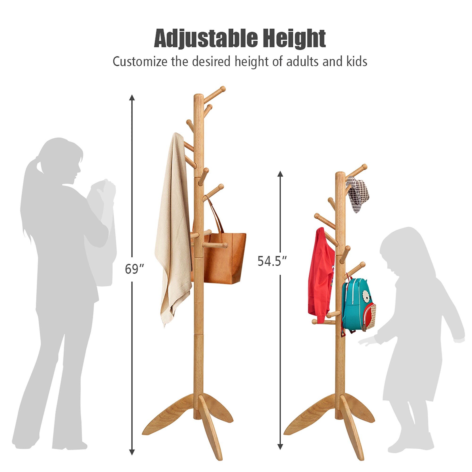 Costway HW65613NA Coatrack-Stands-Pedestals - View #3