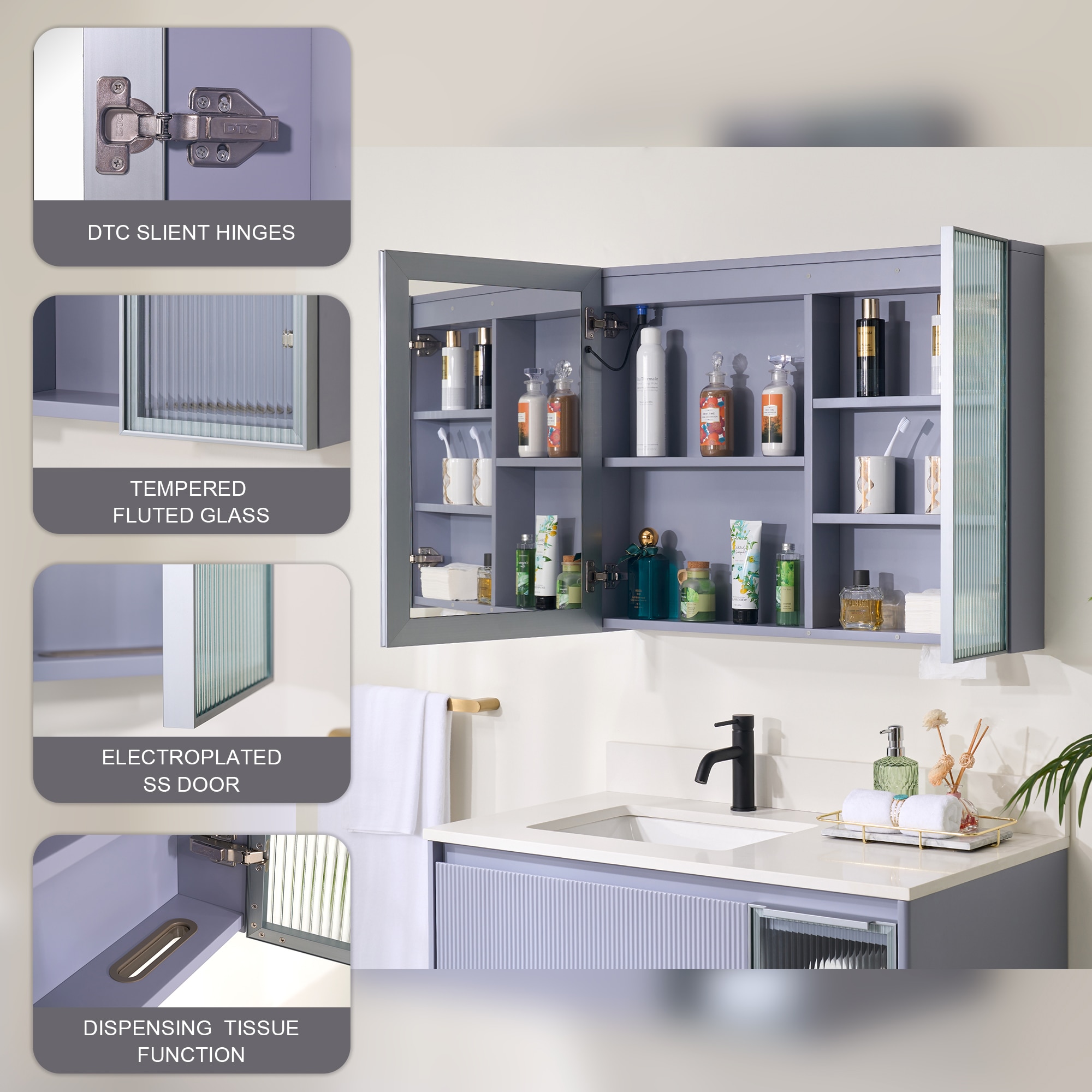 WELLFOR CAN-DR233 Bathroom-Medicine-Cabinets - View #8