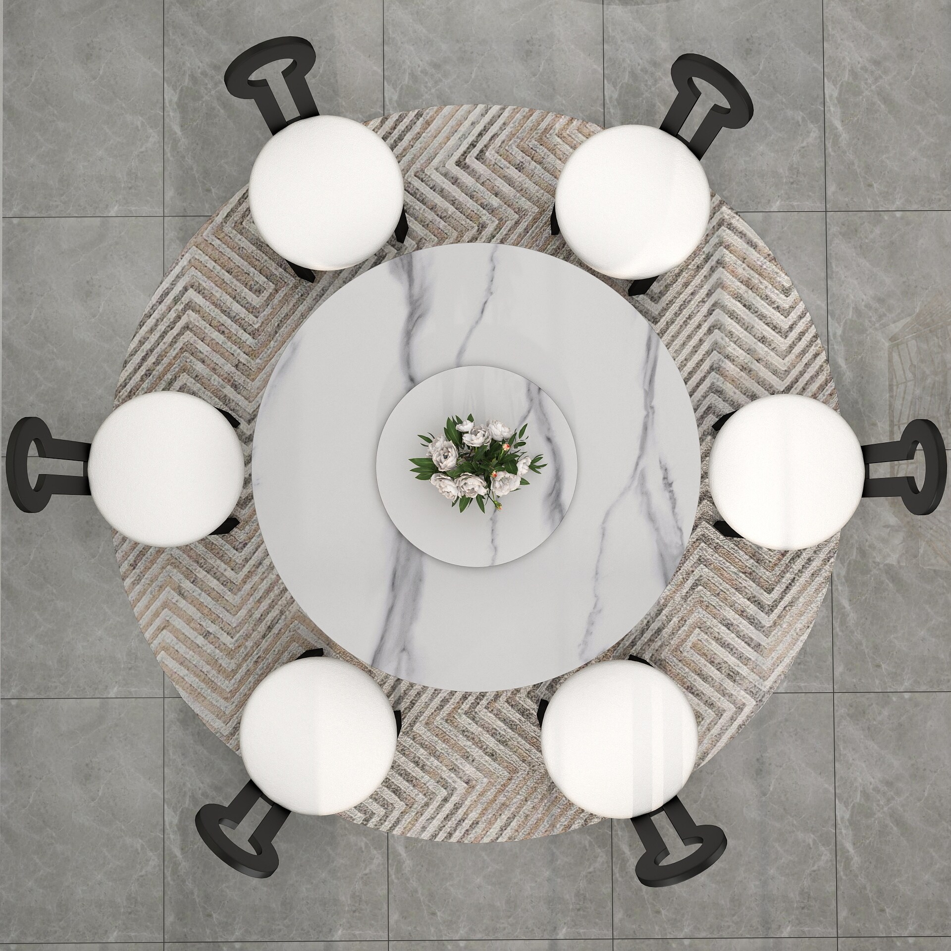 BuotiqHom DH-AT-135W60W7B Dining-Tables - View #6