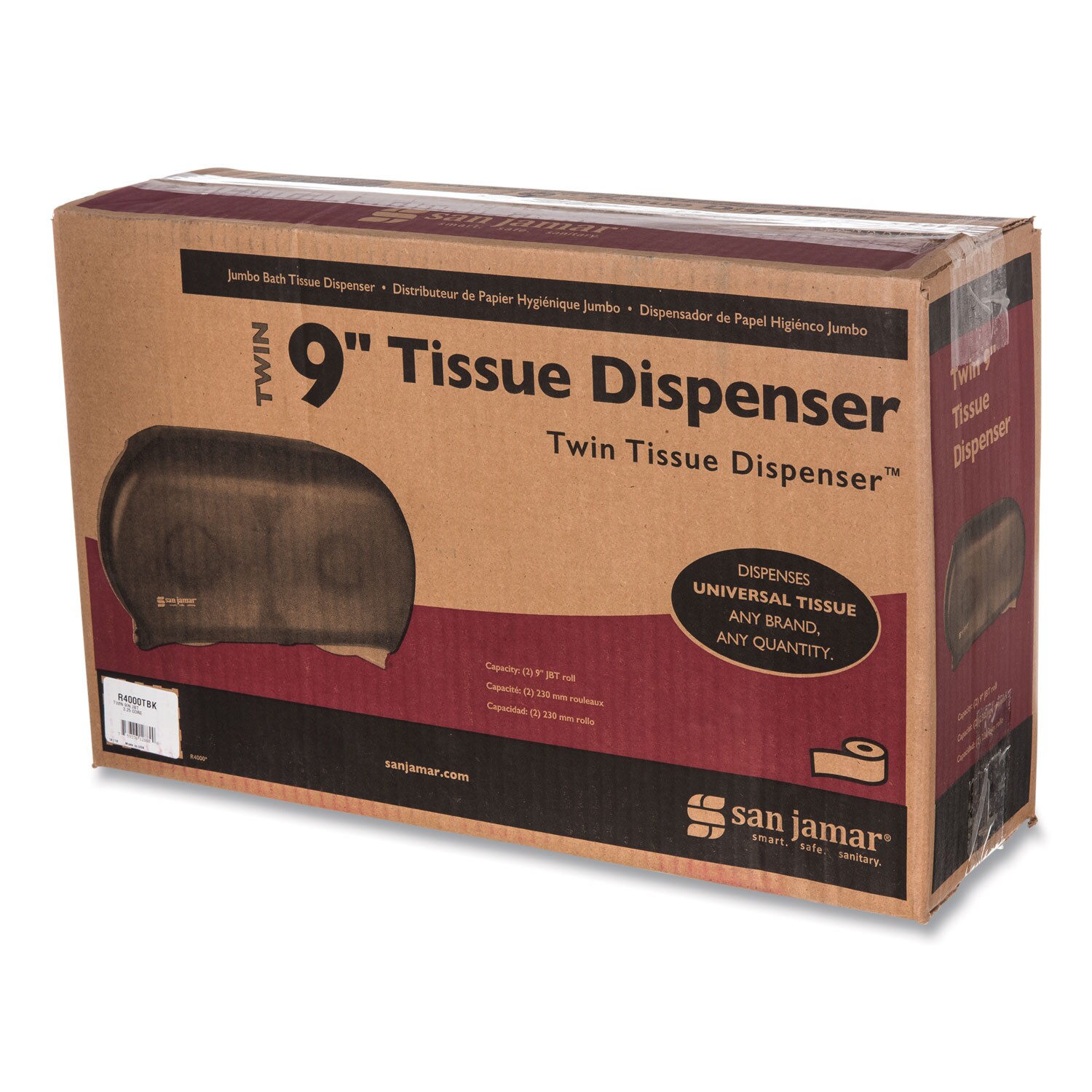 San Jamar SJMR4000TBK Comm-Toilet-Tissue-Dispensers - View #5