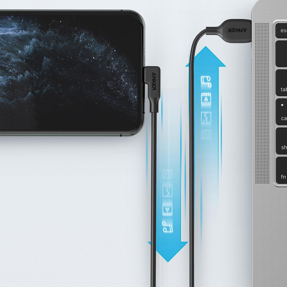 Anker 6ft USB-A to Lightning Cable, 90 Degree Connector, MFi Certified for iPhone 11/11 Pro, Black Y2330H11 at Lowes.com Anker 6ft USB-A to Lightning Cable, 90 Degree Connector, MFi Certified for iPhone 11/11 Pro, Black Y2330H11 at Lowes.com