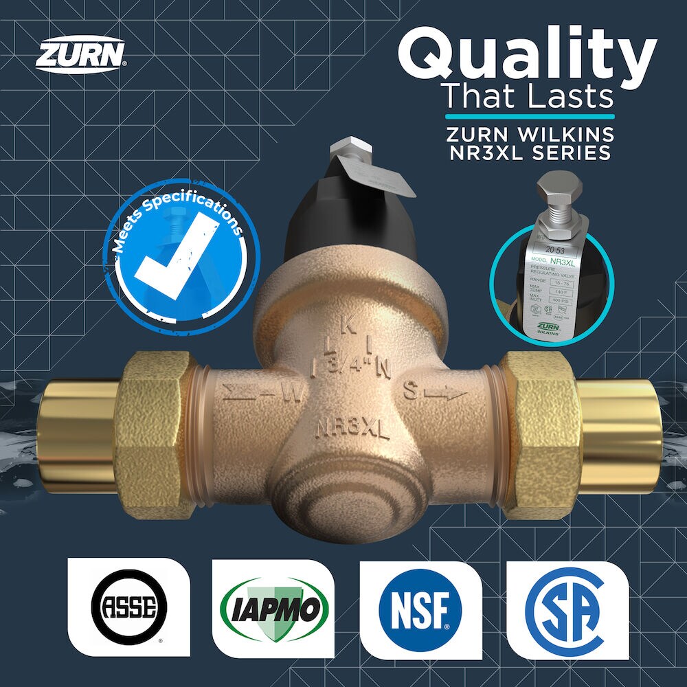 Zurn Wilkins 34 In Fnpt Bronze Pressure Reducing Valve In The Pressure Relief Valves 8313