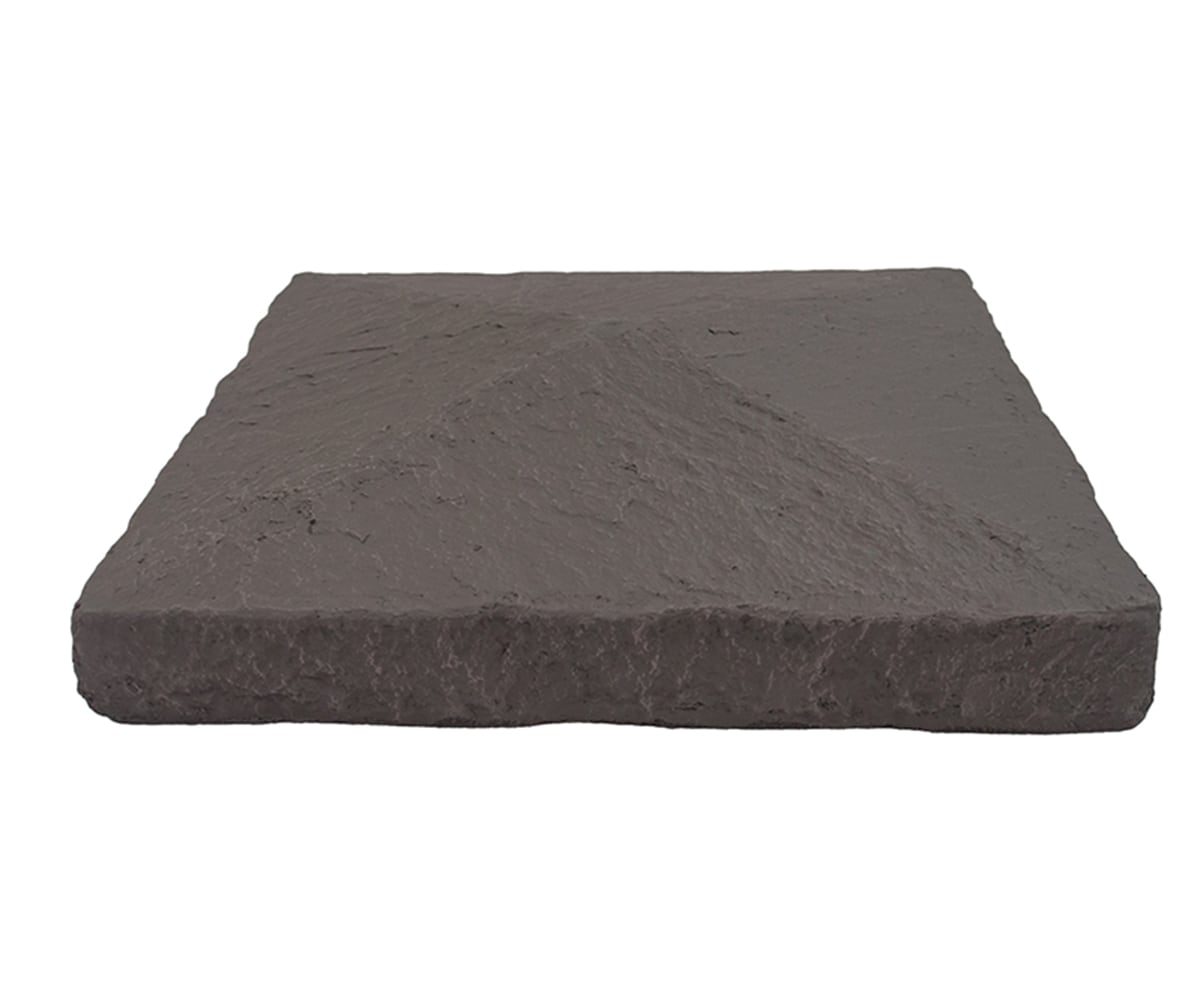 GenStone PPCC Stacked Stone Peaked Pillar Cap 1.27 Square feet Coffee Faux stone veneer