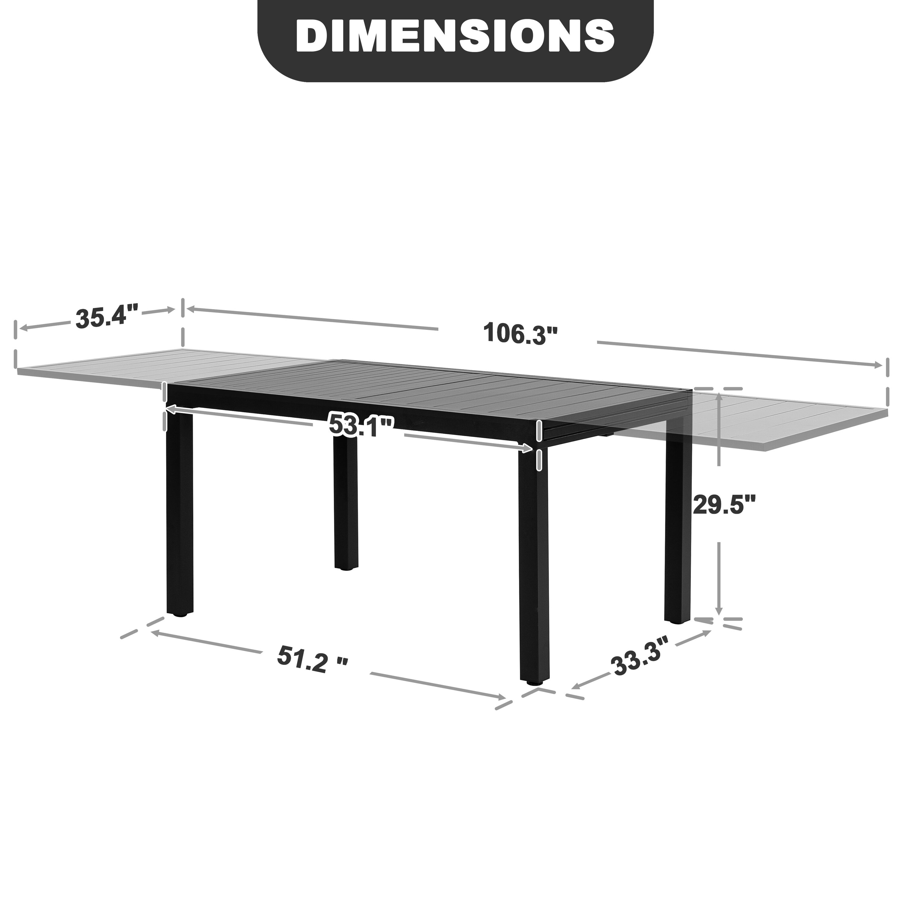 Nuu Garden TAA008 Patio-Tables - View #3