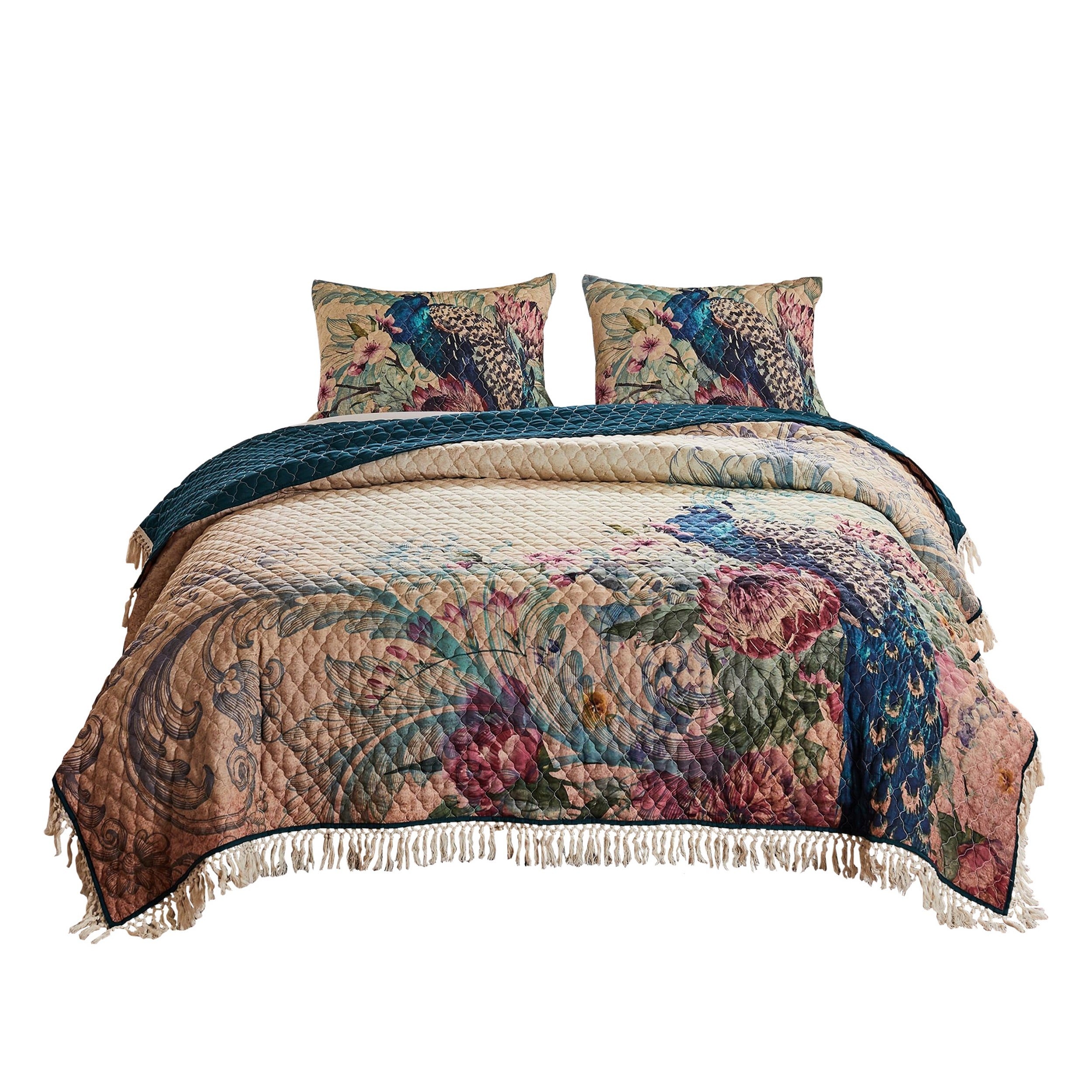 Benzara 3 -Piece Multicolor King Quilt Set #BM226419