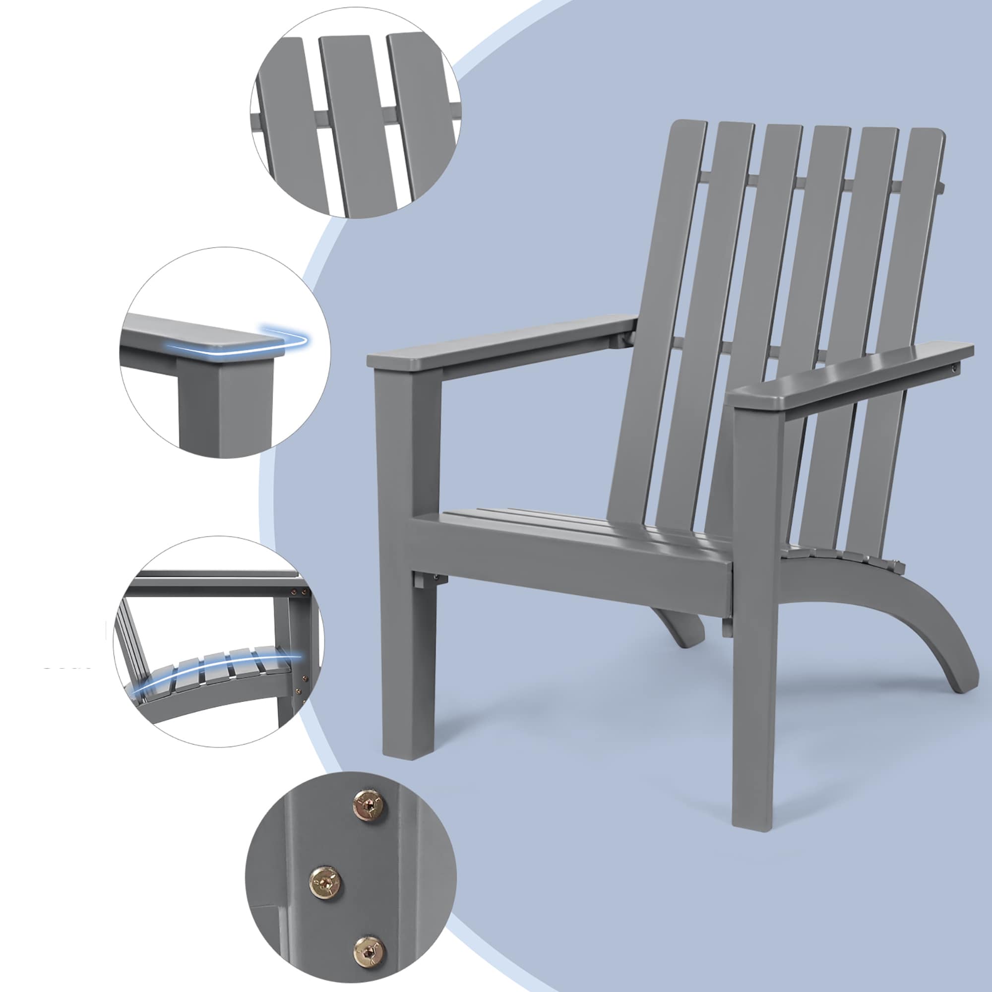 Costway OP70602GR Patio-Chairs - View #2