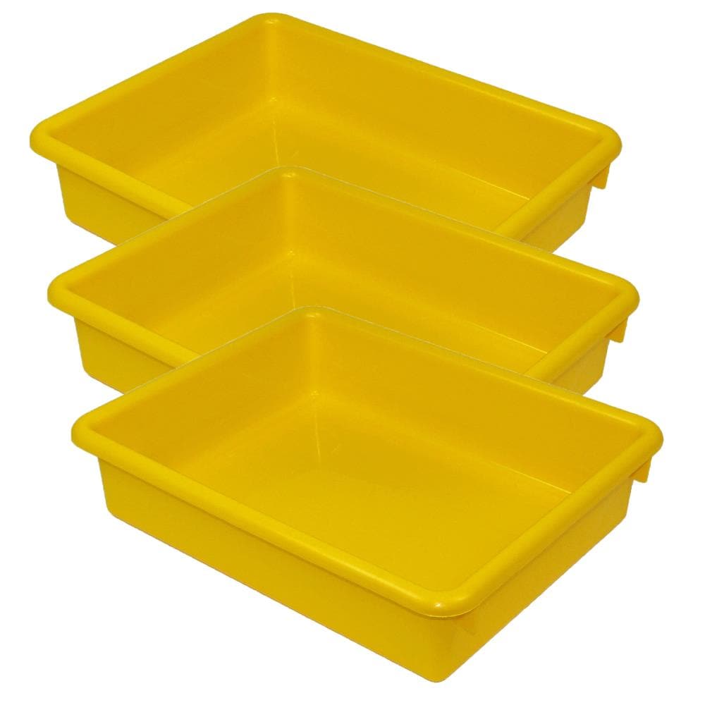 Romanoff Products 3-Pack 10.5-in W x 3-in H x 13-in D Yellow Plastic ...