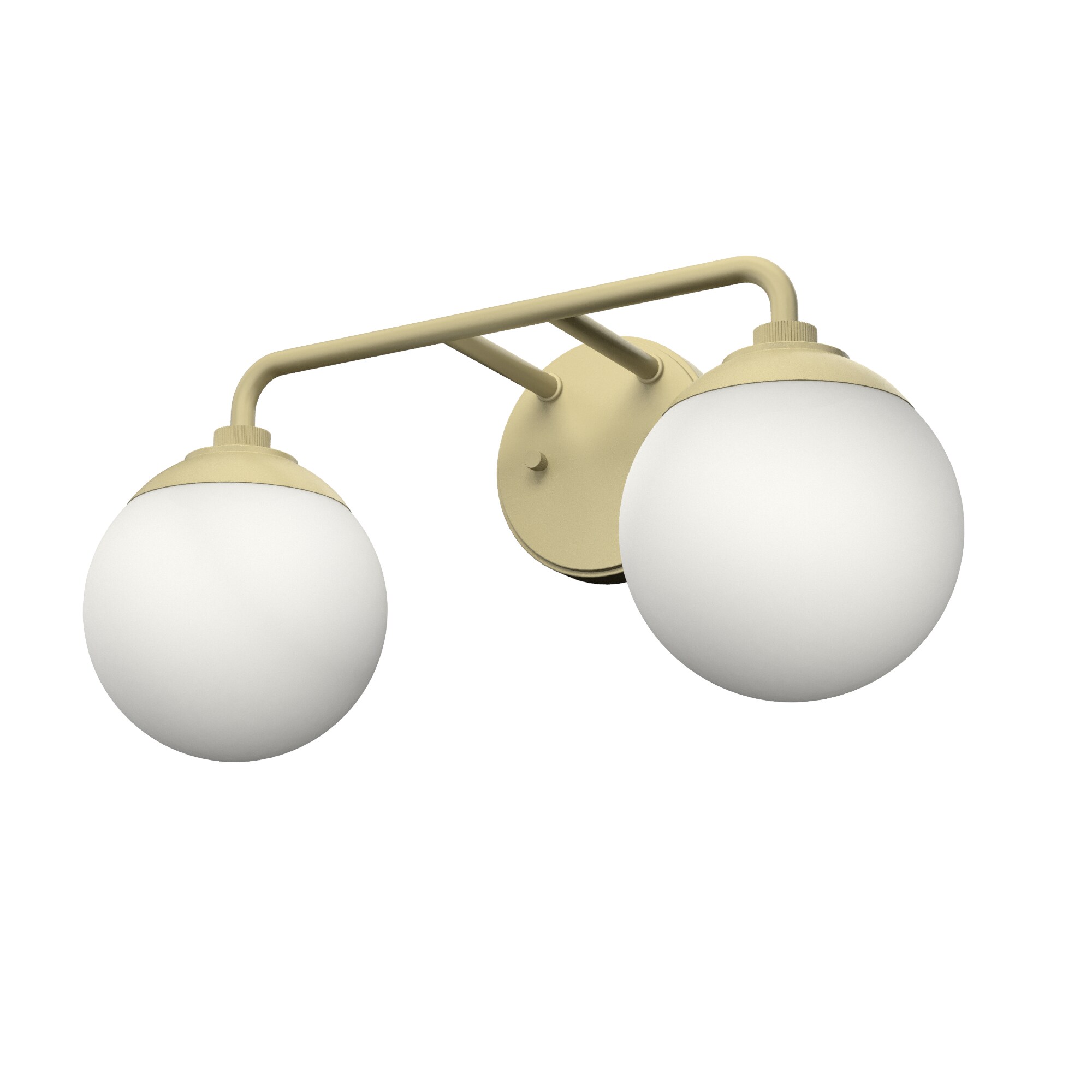 Hunter 19167 Hepburn 18-in 2 -Light Matte Brass Glam Vanity light bar