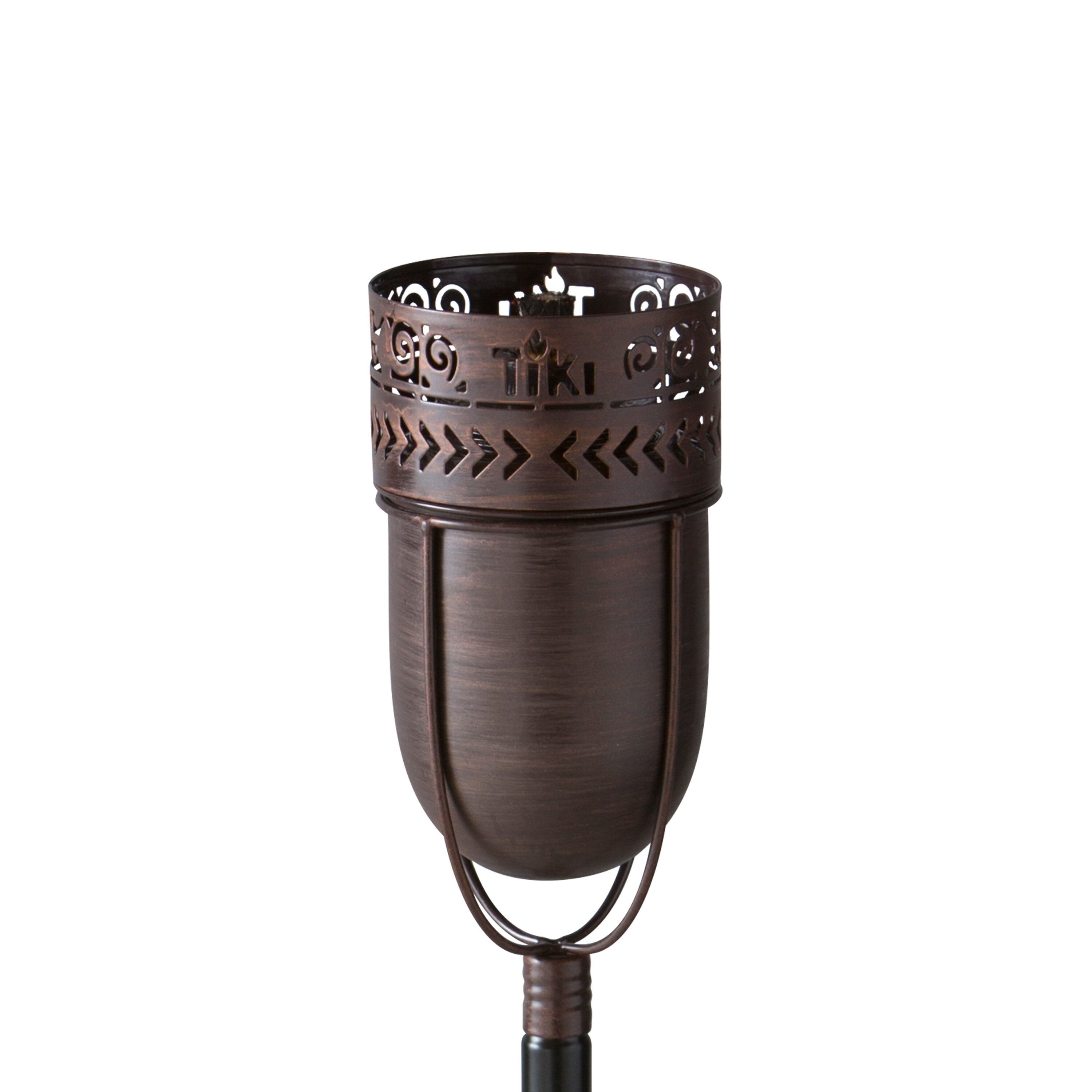 TIKI Fire Island Inches Copper Copper Citronella Garden torch