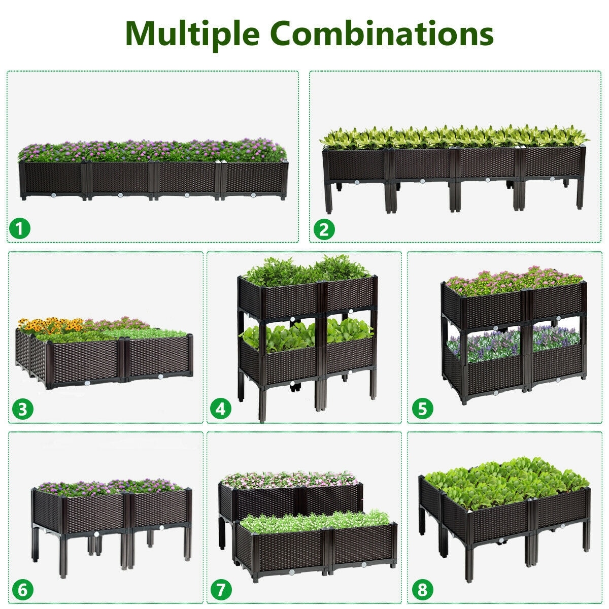 Forclover CTWY-OP70301BN Raised-Planter-Boxes - View #7