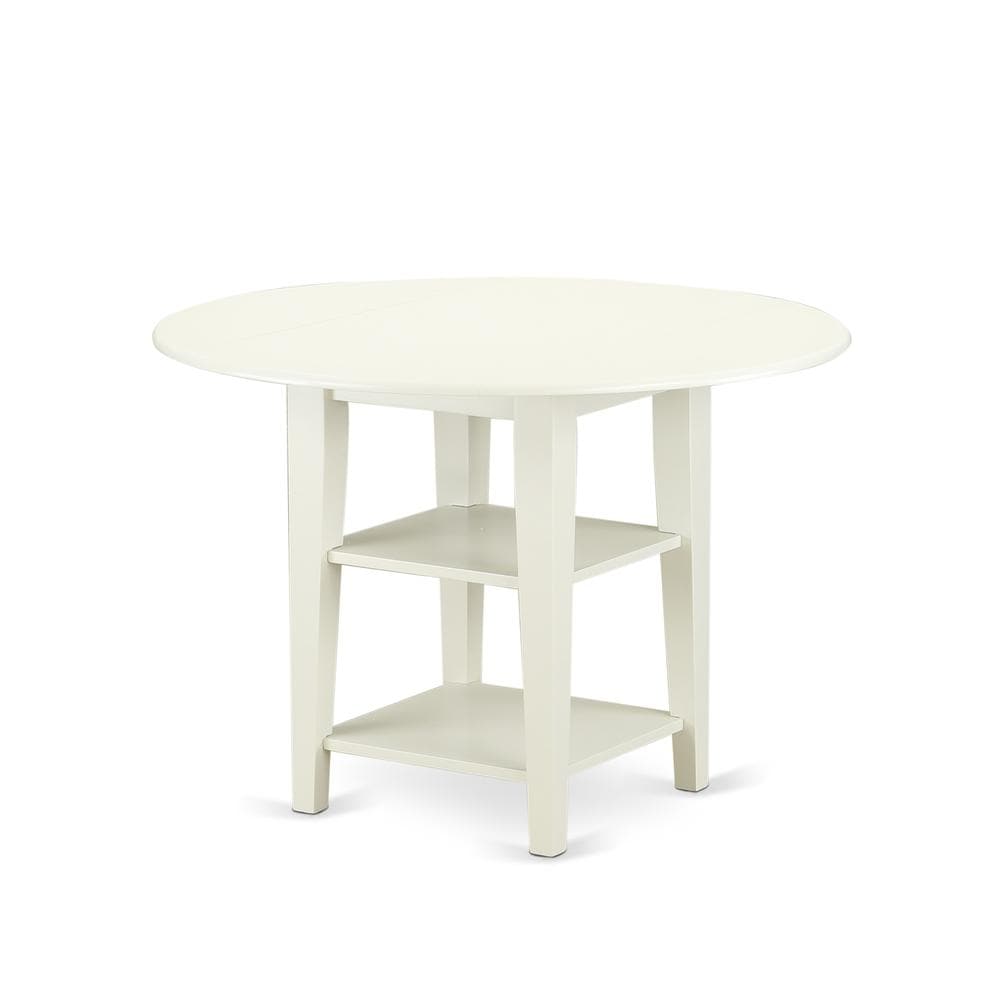 East West Furniture SUKE3-LWH-W Dining-Sets - View #3