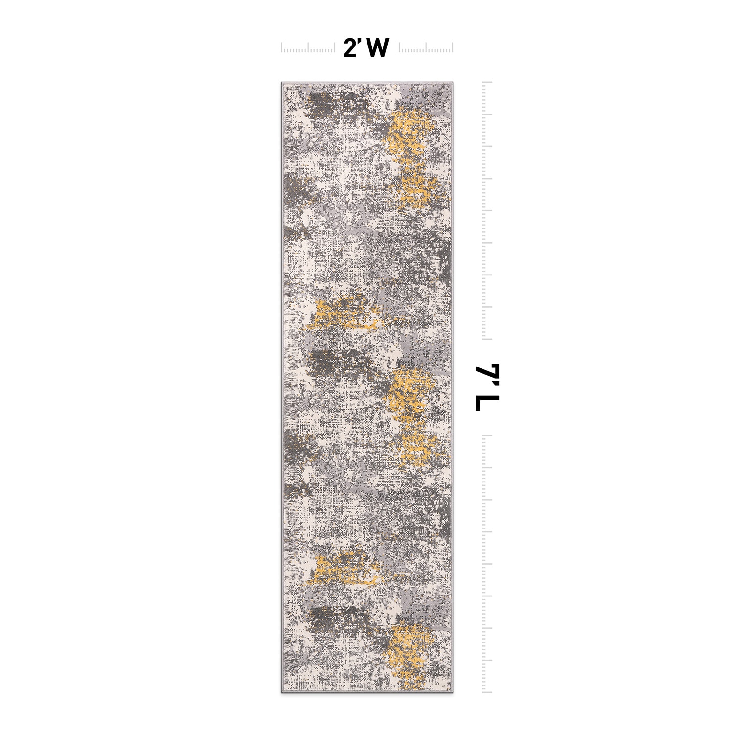 World Rug Gallery 4059YELLOW2X7 rugs - View #2
