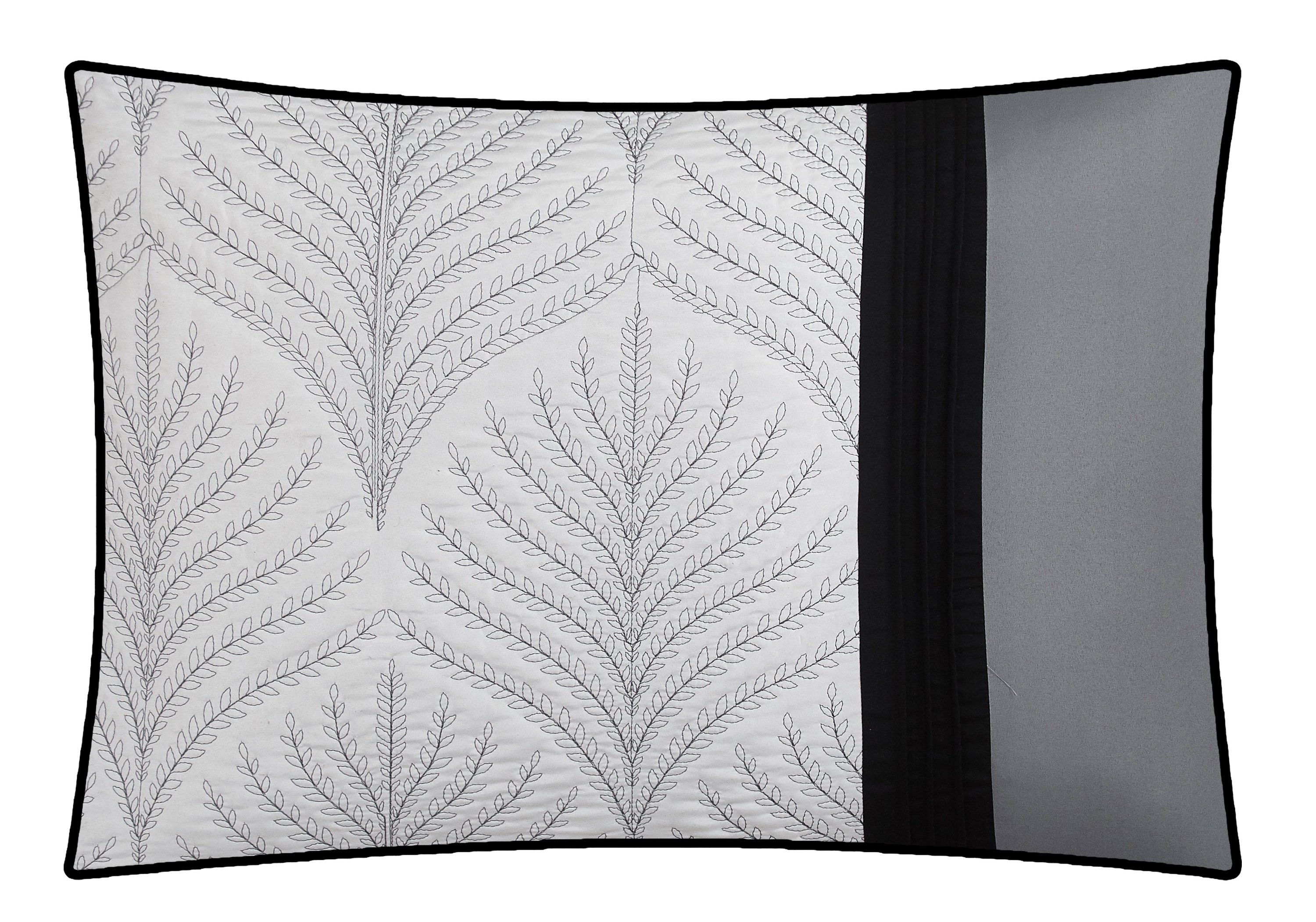 Nanshing LEAVES6-Q-BLCK bedding - View #2