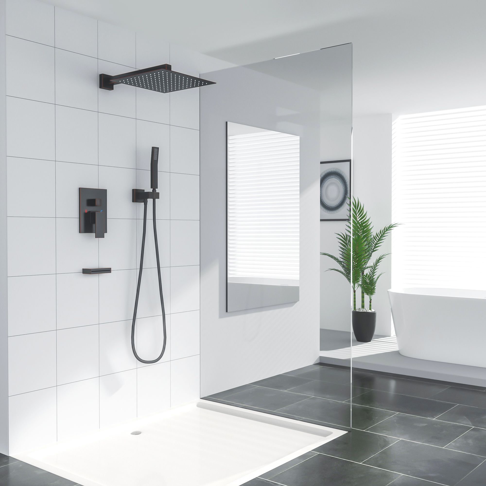 Tatayosi RY-02HIBYDU Showerhead-Bar-Panels - View #2