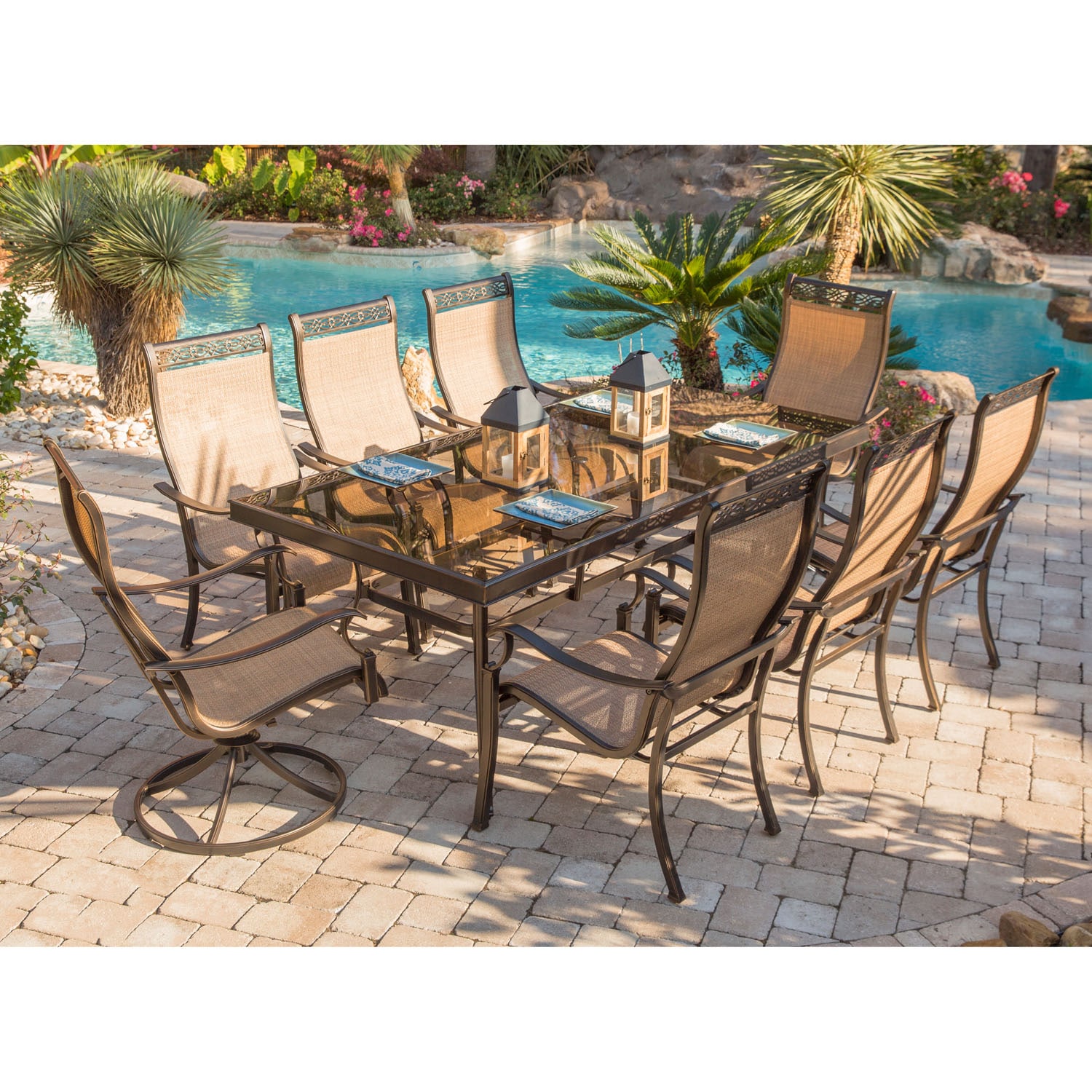 Hanover MONDN9PCSW2G Patio-Dining-Sets - View #13