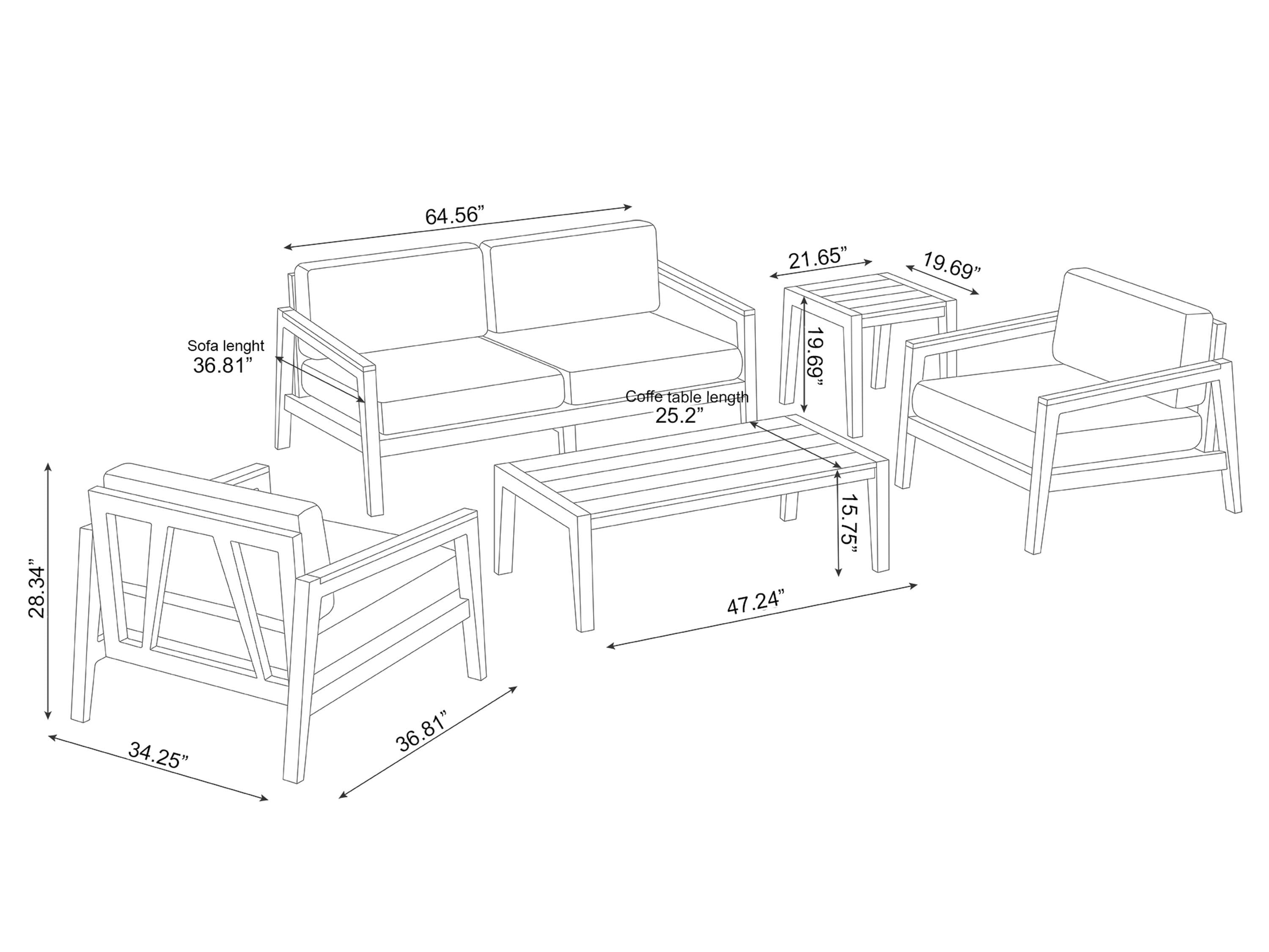 NewAge Products 91483 Patio-Conversation-Sets - View #9