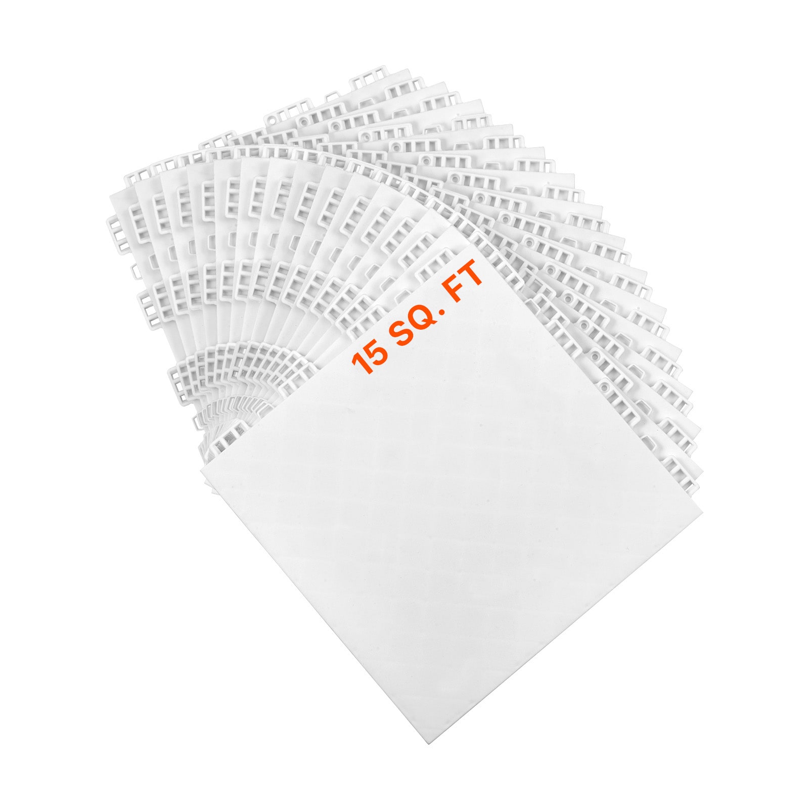 VEVOR LSWDDDPPHB154ZR2YV0 12.4-in x 12.4-in Interlocking Gray Non-Slip Grip Indoor or outdoor Sports Runner Mat 15 -Pack