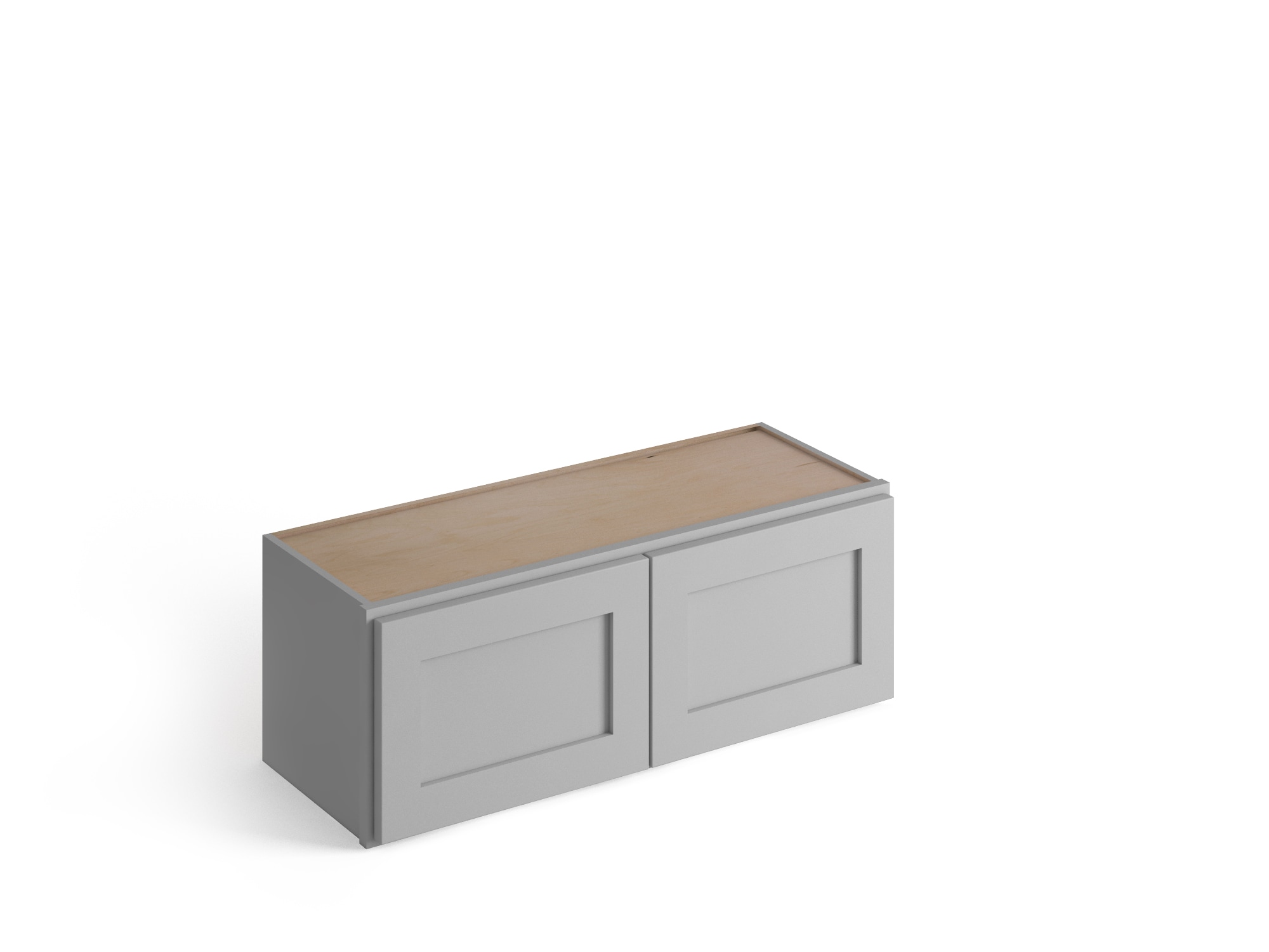 Valleywood Cabinetry Proper Gray 30-in W x 18-in H x 12-in D Proper Gray Birch Microwave Wall Ready To Assemble Plywood Cabinet (Flat Panel Style)