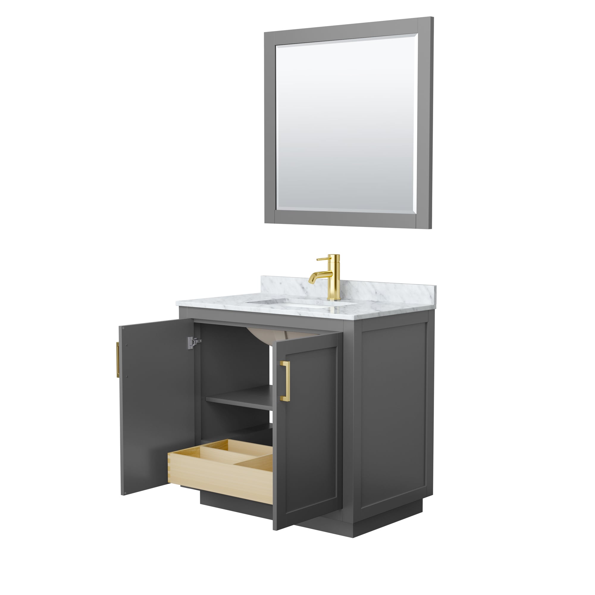 Wyndham Collection WCF292936SGGCMUNSM34 Bath-Vanity-Combo - View #3