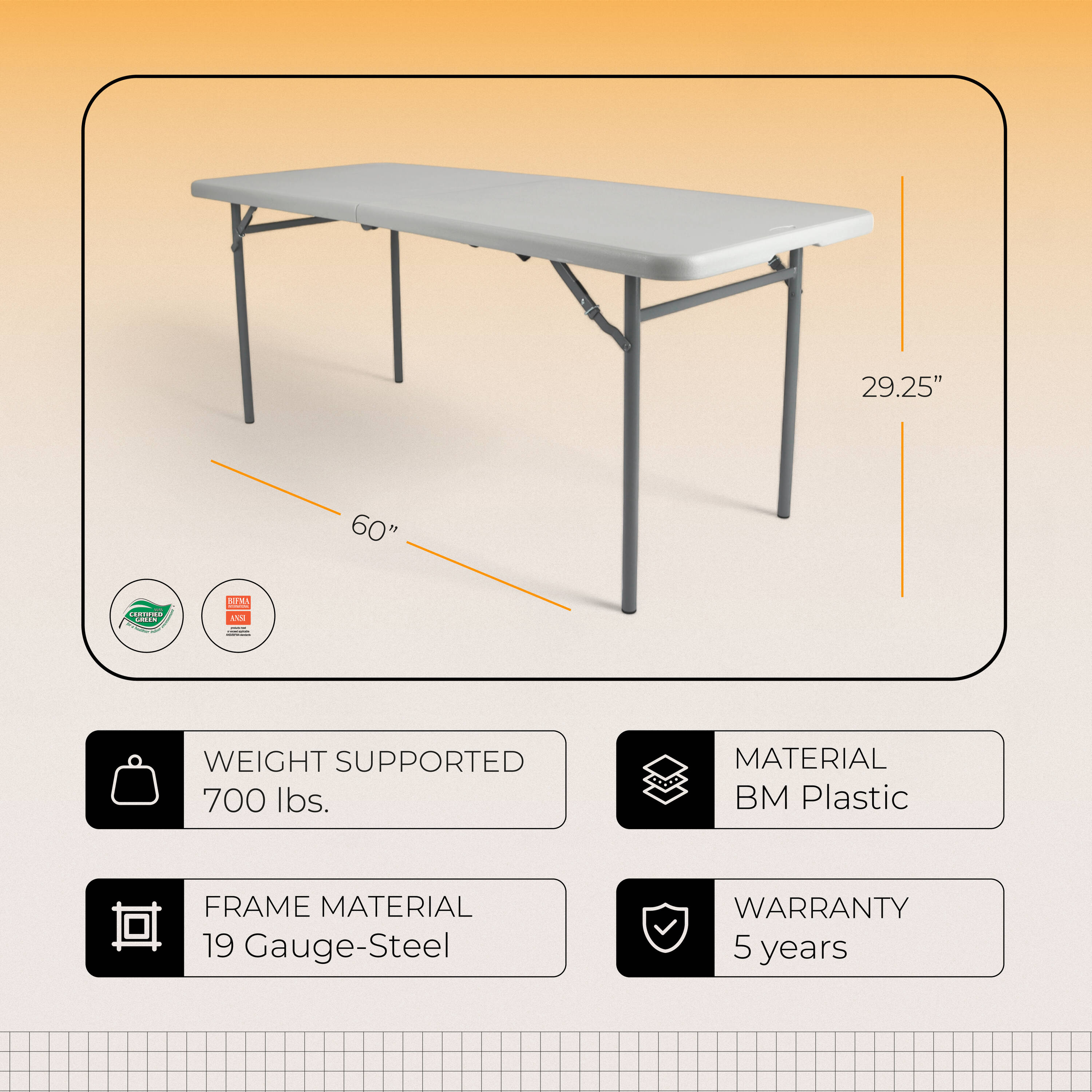 Hampden Furnishings HMDMSFT3060 Folding-Tables - View #2