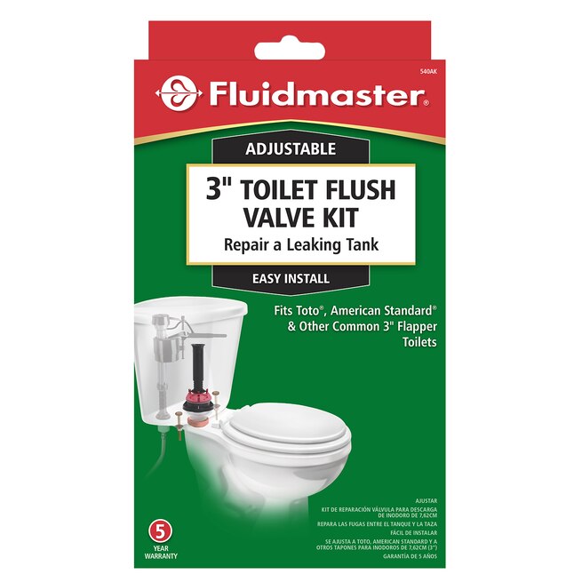 Fluidmaster Plastic Black Flush Valve In The Residential Toilet Valves Repair Parts Department At Com - Bathroom Toilet Water Valve Leakage Repair Kit