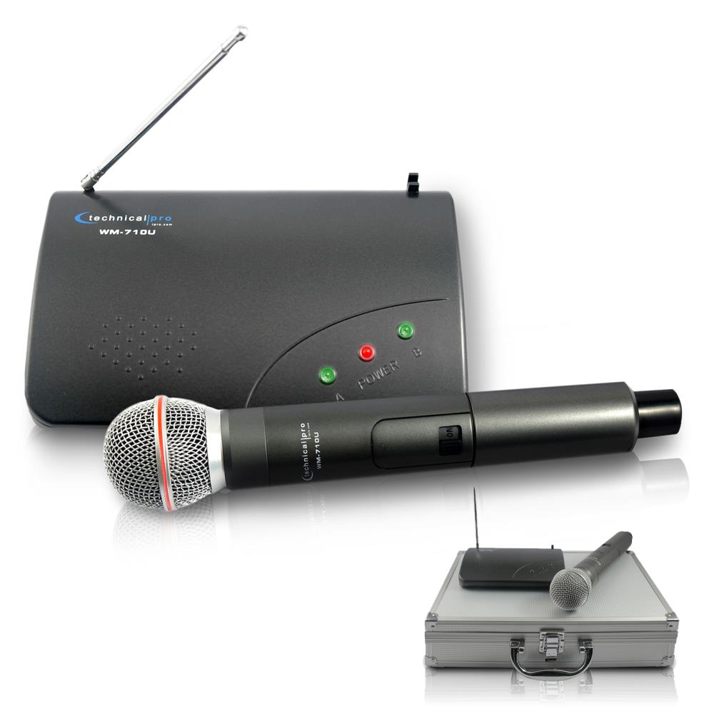 Technical Pro 84988993M Single UHF Handheld Microphone System
