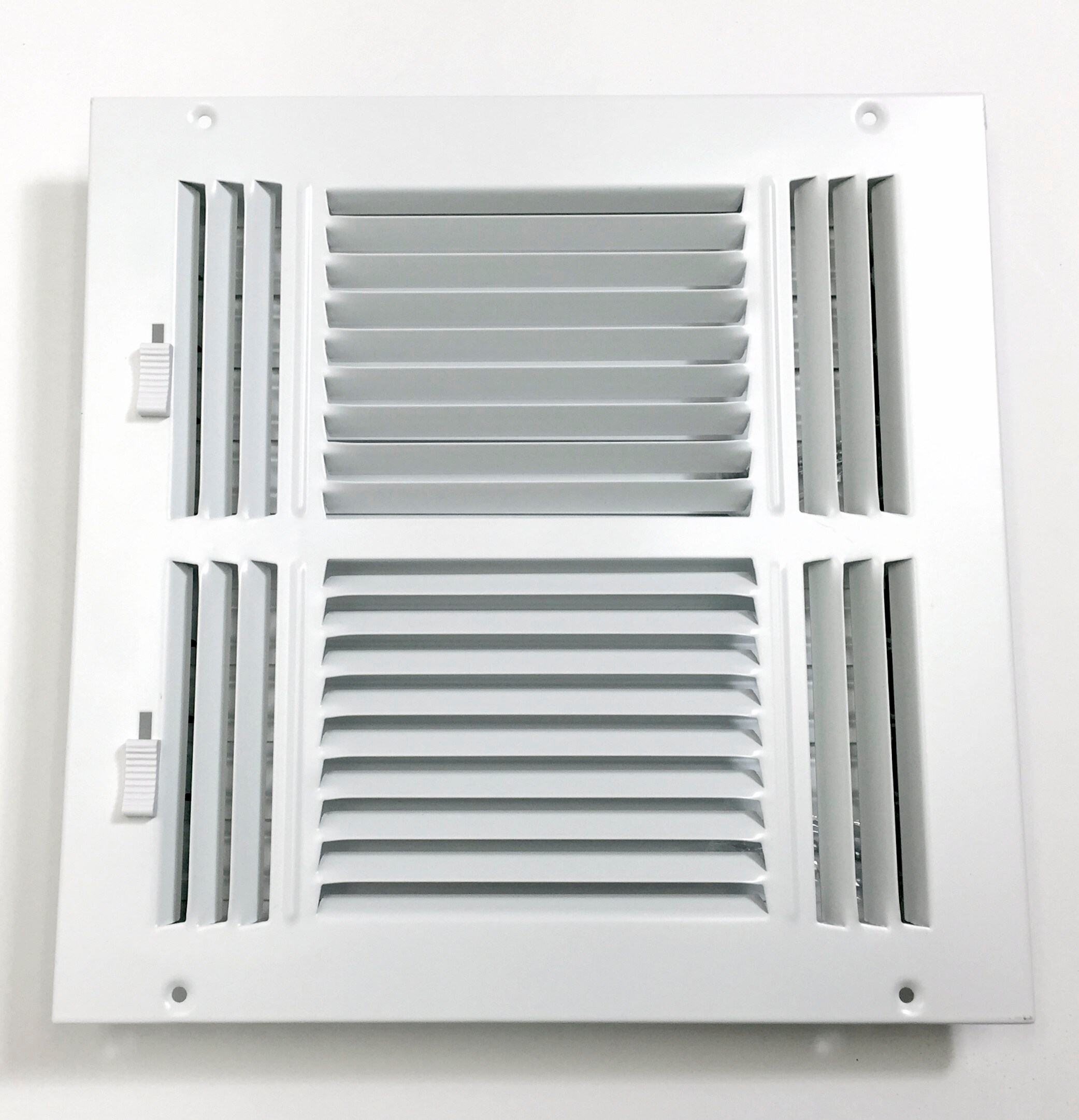 Accord Ventilation 10in x 10in Steel 4way Sidewall/Ceiling Register(04)