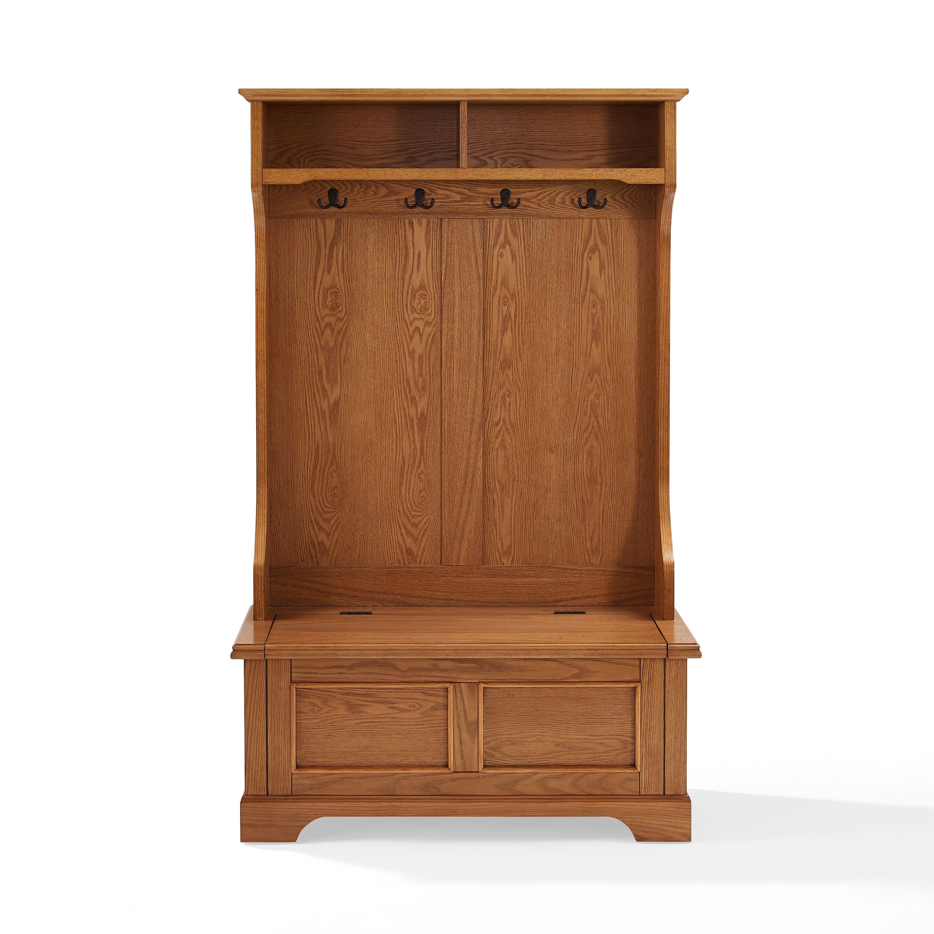 Crosley Furniture CF6005-OA Campell Casual 40-in Oak Wood Hall Tree