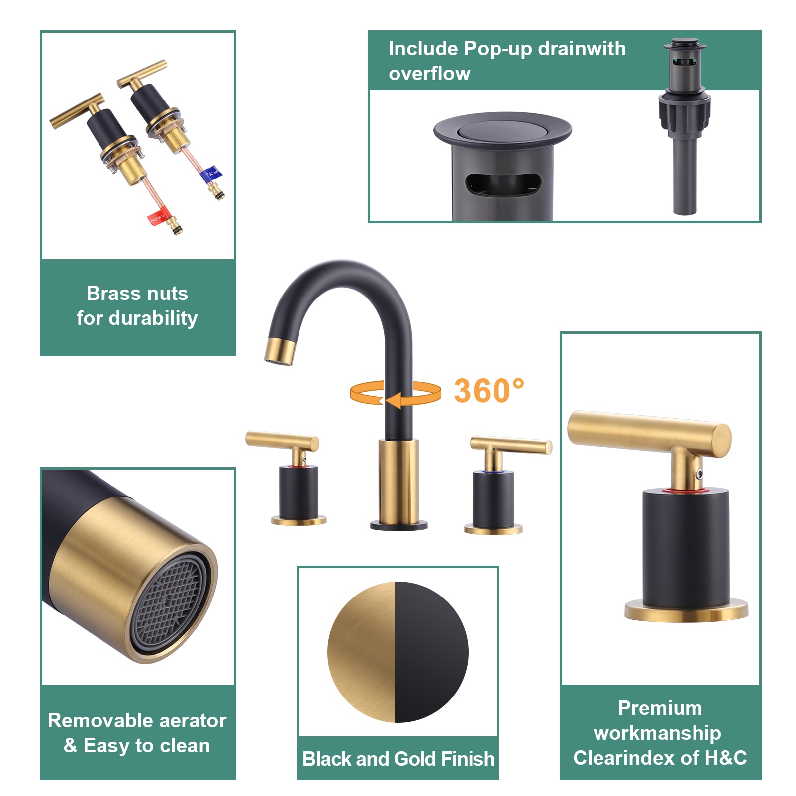 WOWOW 2325200GB Lavatory-Faucets - View #5
