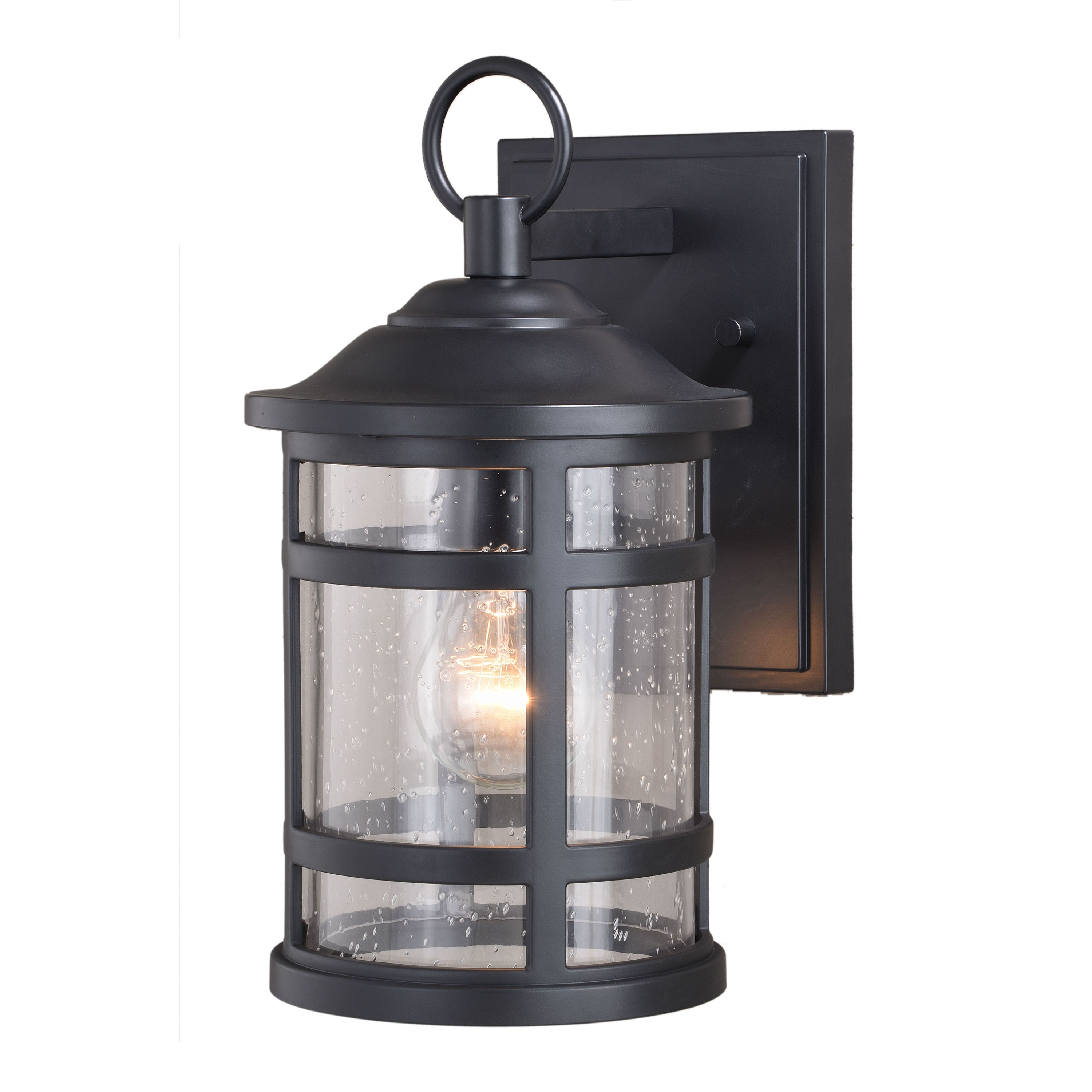 Cascadia T0523 Southport 1 -Light 11.75-in H Matte Black Hardwired Outdoor Wall Light