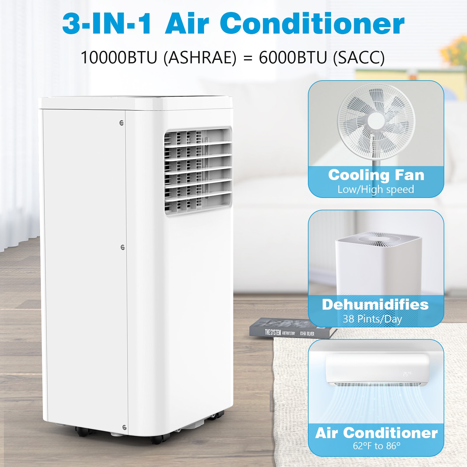 COWSAR LSAC5413W10K Portable-Air-Conditioners - View #2