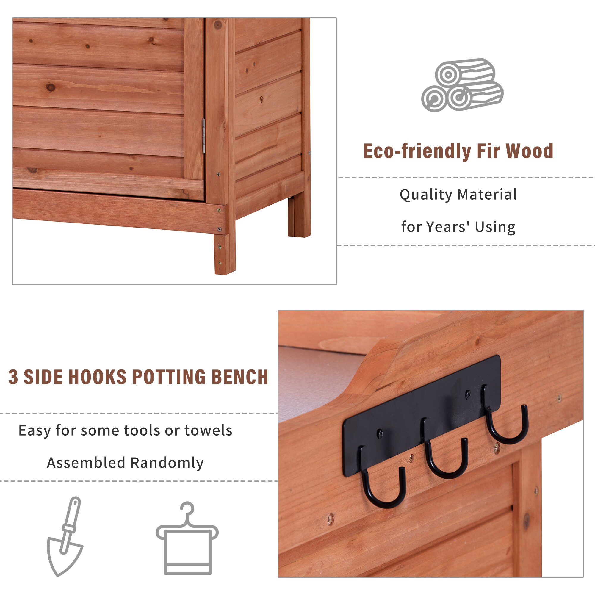 Kahomvis G243-QP717-18 Potting-Benches - View #6