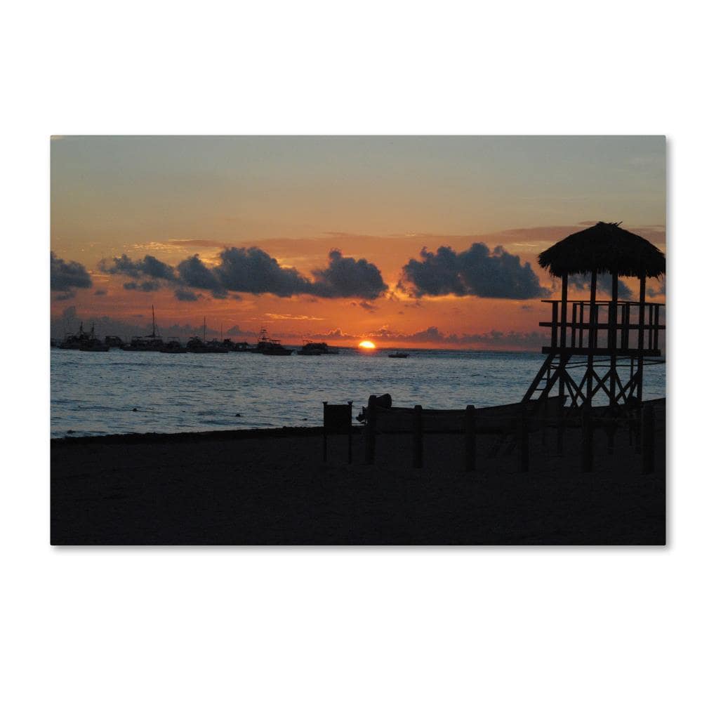Trademark Fine Art MF159-C1624GG Framed 16-in H x 24-in W Landscape Print on Canvas