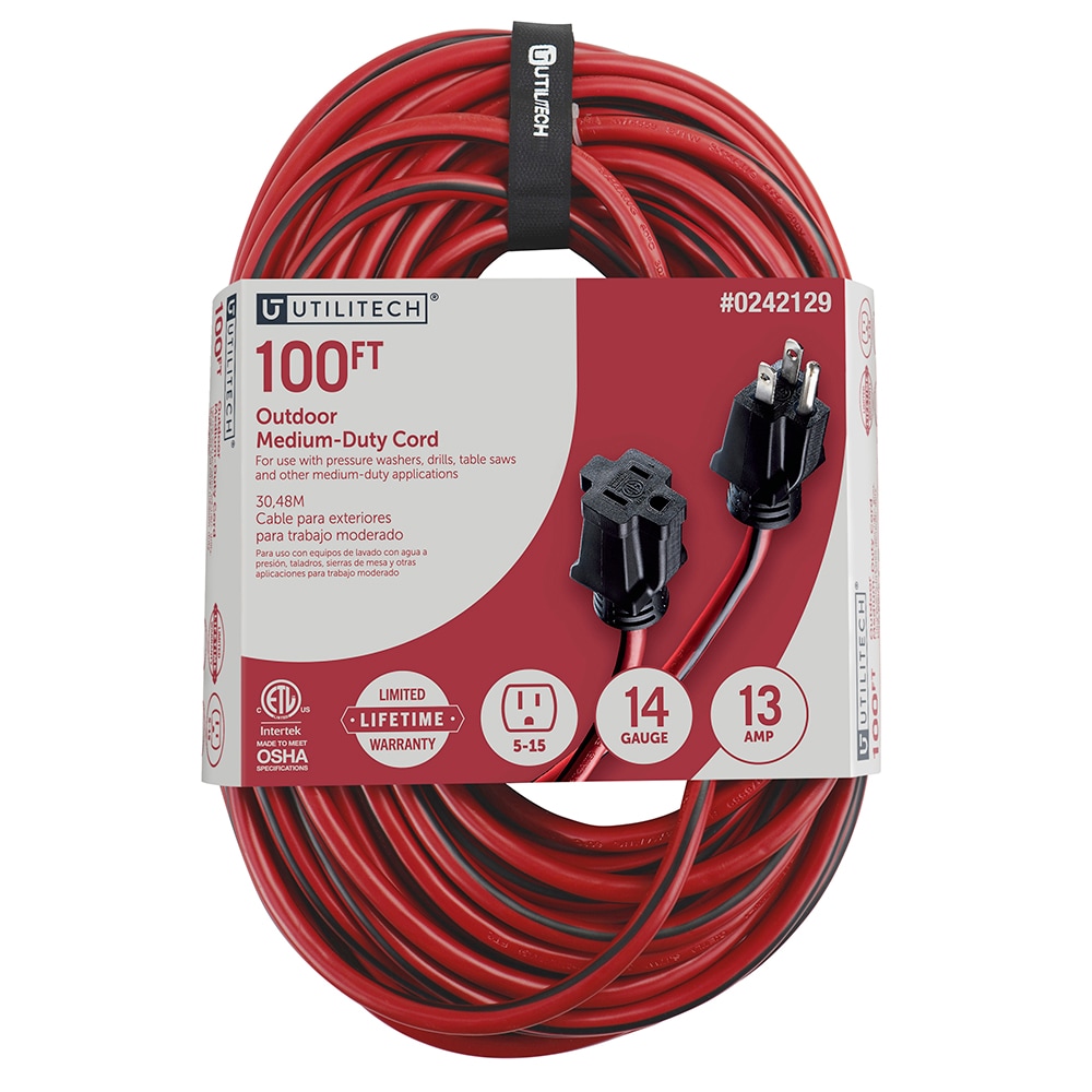 X-connect black 3 core waterproof extension cable 10 ft 3 ft. 