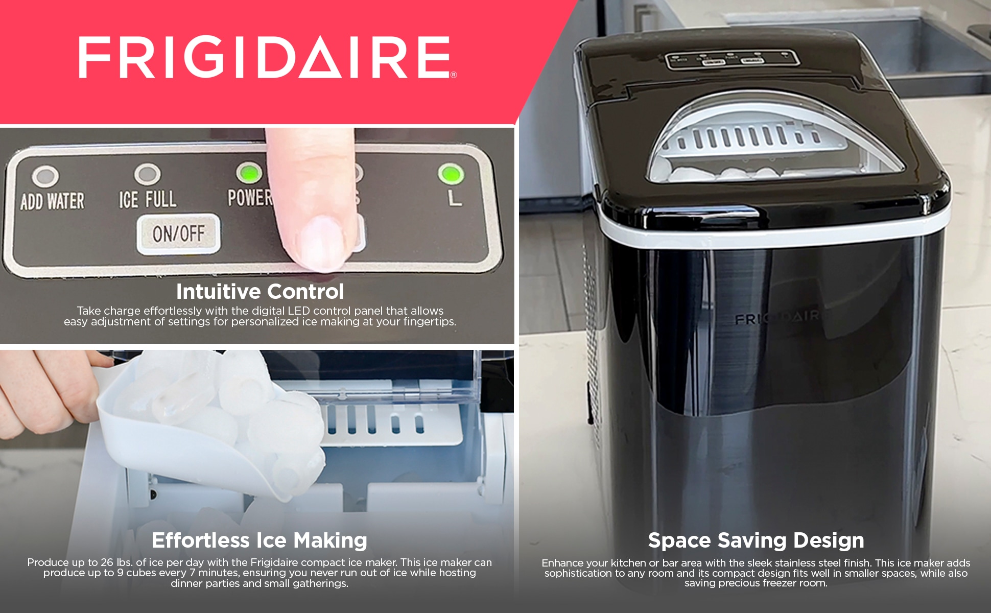 Frigidaire EFIC117-SSBLACK-COM Ice-Makers - View #6