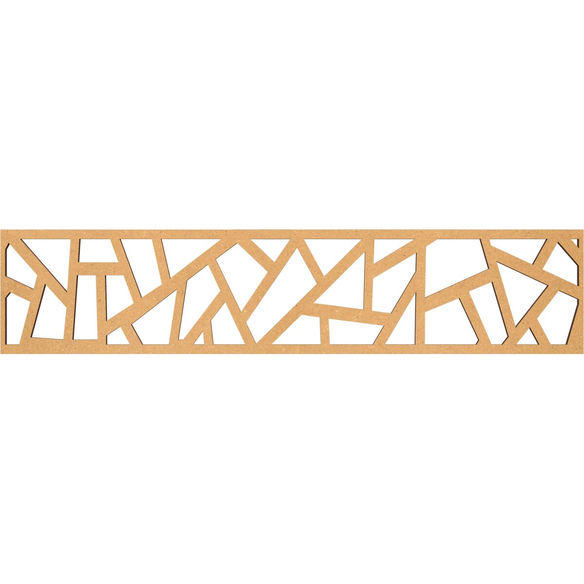 Ekena Millwork MLDB10X46HSBMF Harrisburg Fretwork Flat Trim 10-in x 3.9-ft Brown Unfinished 2157777 Pierced Wall Panel Moulding