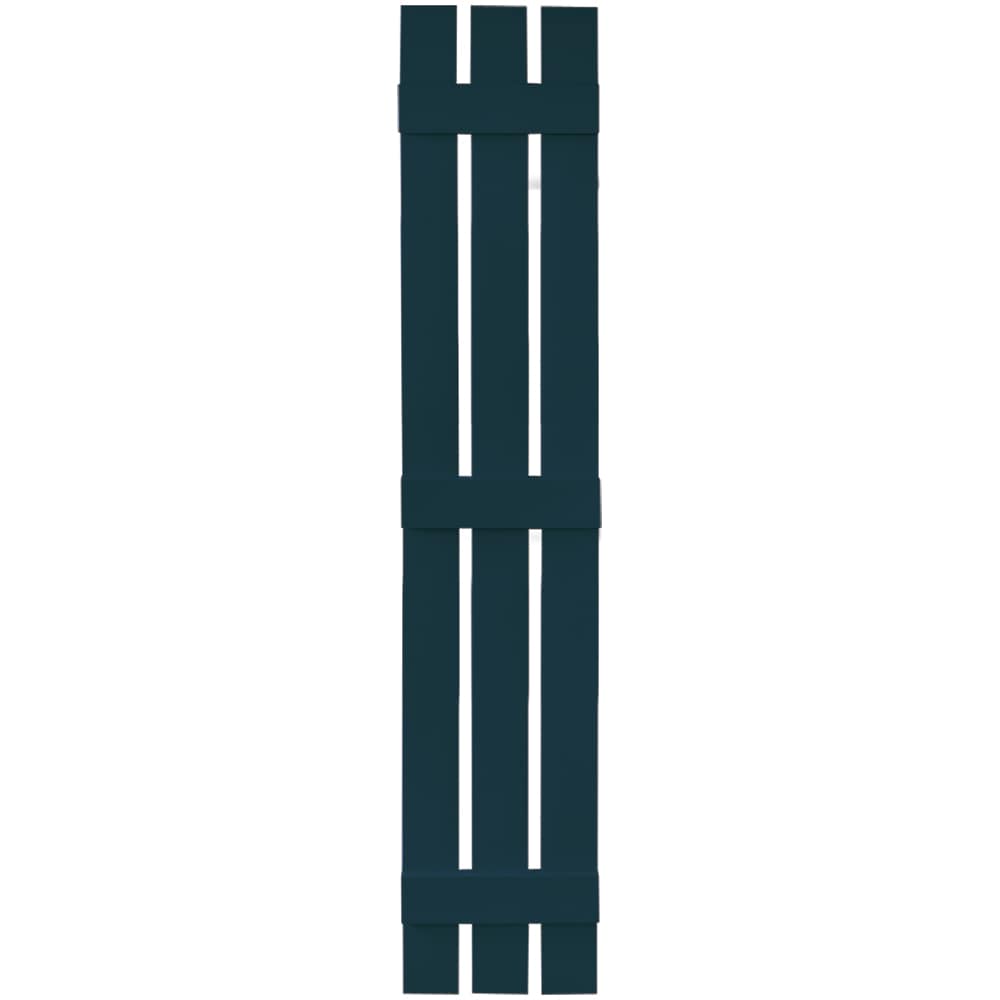 Vantage V5371271166 11.875-in W x 71-in H Indigo Blue Board and batten Spaced Exterior Shutters ( 1 -Pack )