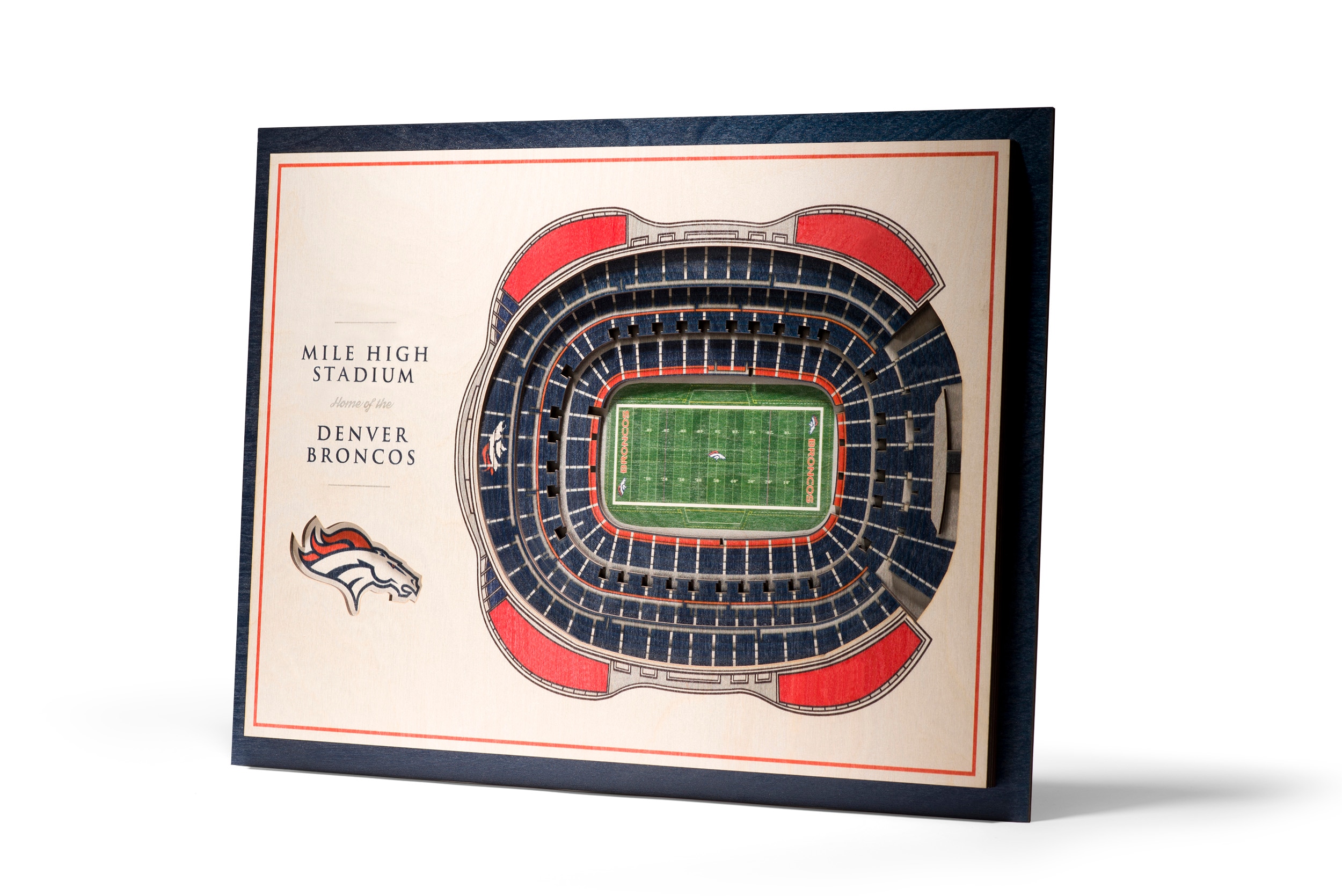 Denver Broncos 3D StadiumViews Picture Frame