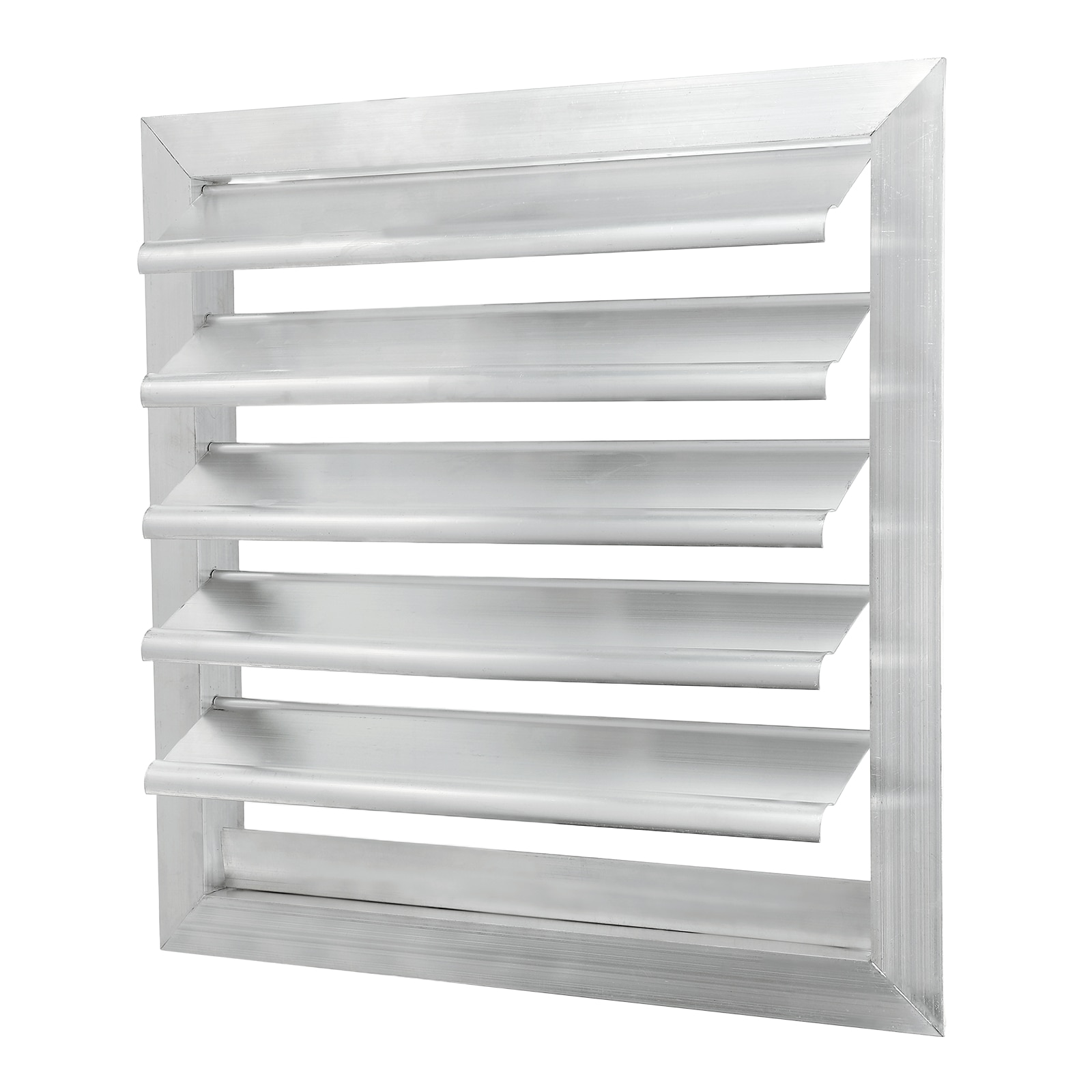 PATIKIL 12x12inch Aluminum Vent Cover Louver Shutter Exhaust Fan Louvered Vent Automatic Gravity Square Grill Self-Closing Vent Cover for Greenhouse Industrial Exhaust HVAC System