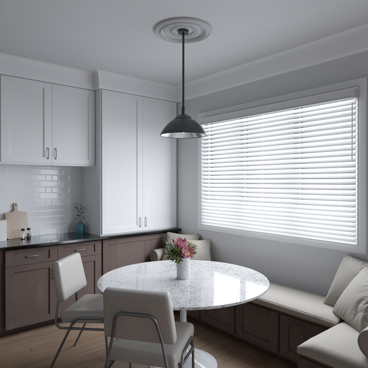 Ekena Millwork CMP19COGBW Ceiling-Medallions - View #6